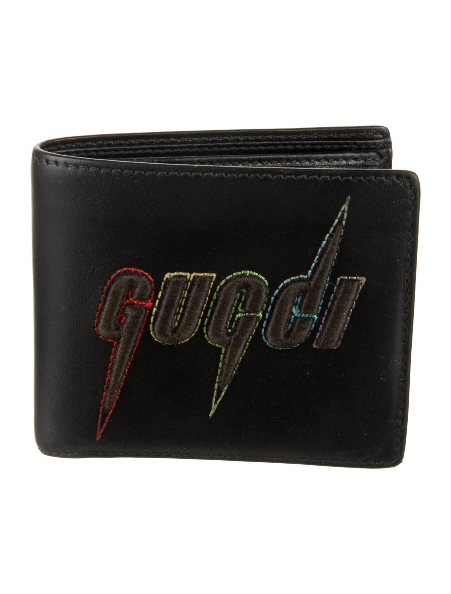 Gucci Blade Compact Signature Logo Bifold Wallet