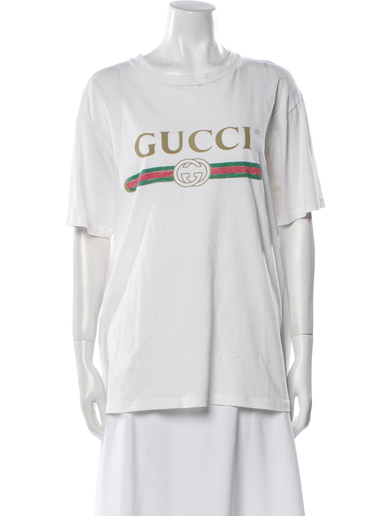Gucci Graphic Print Crew Neck T-Shirt