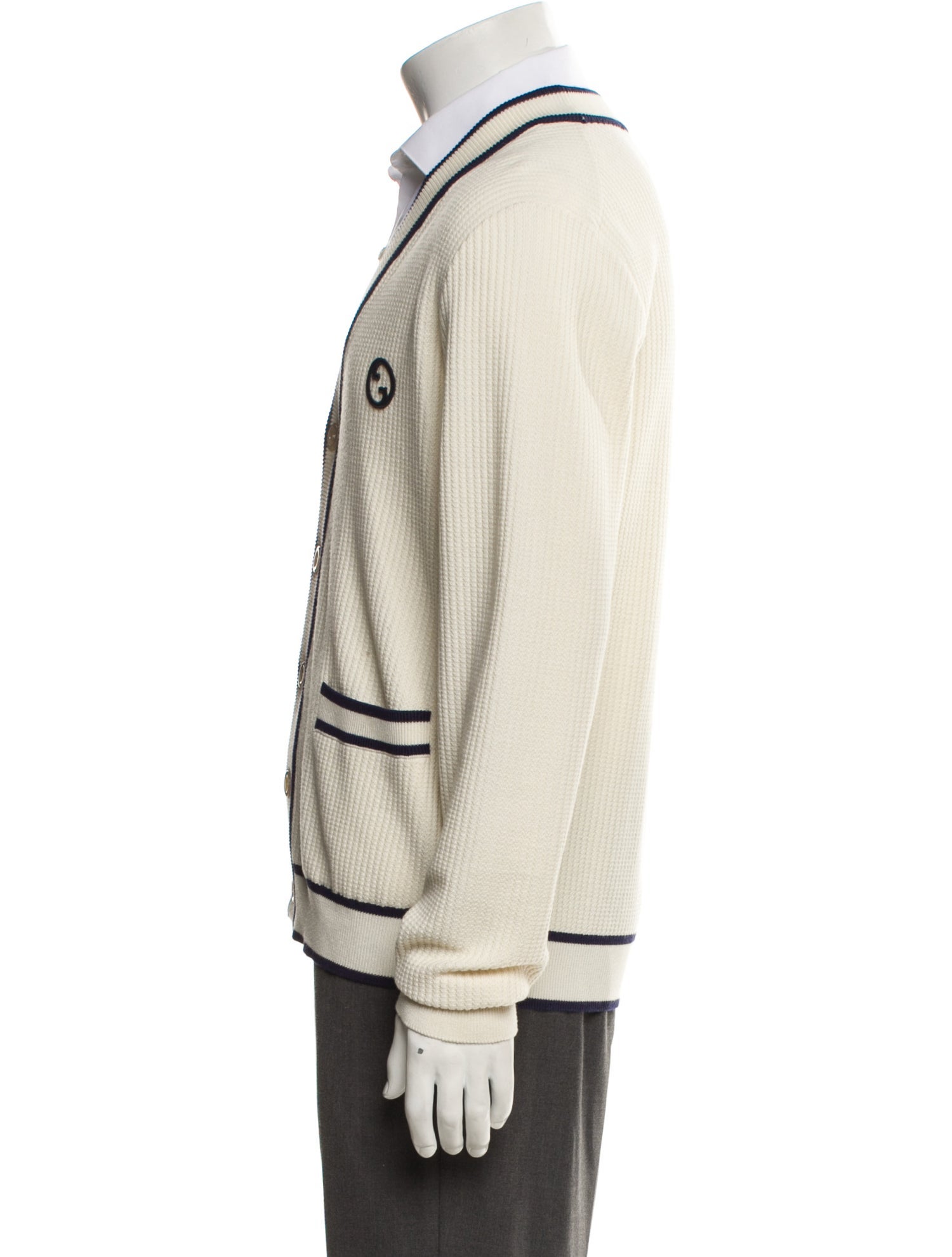 Gucci Interlocking G Logo V-Neck Cardigan