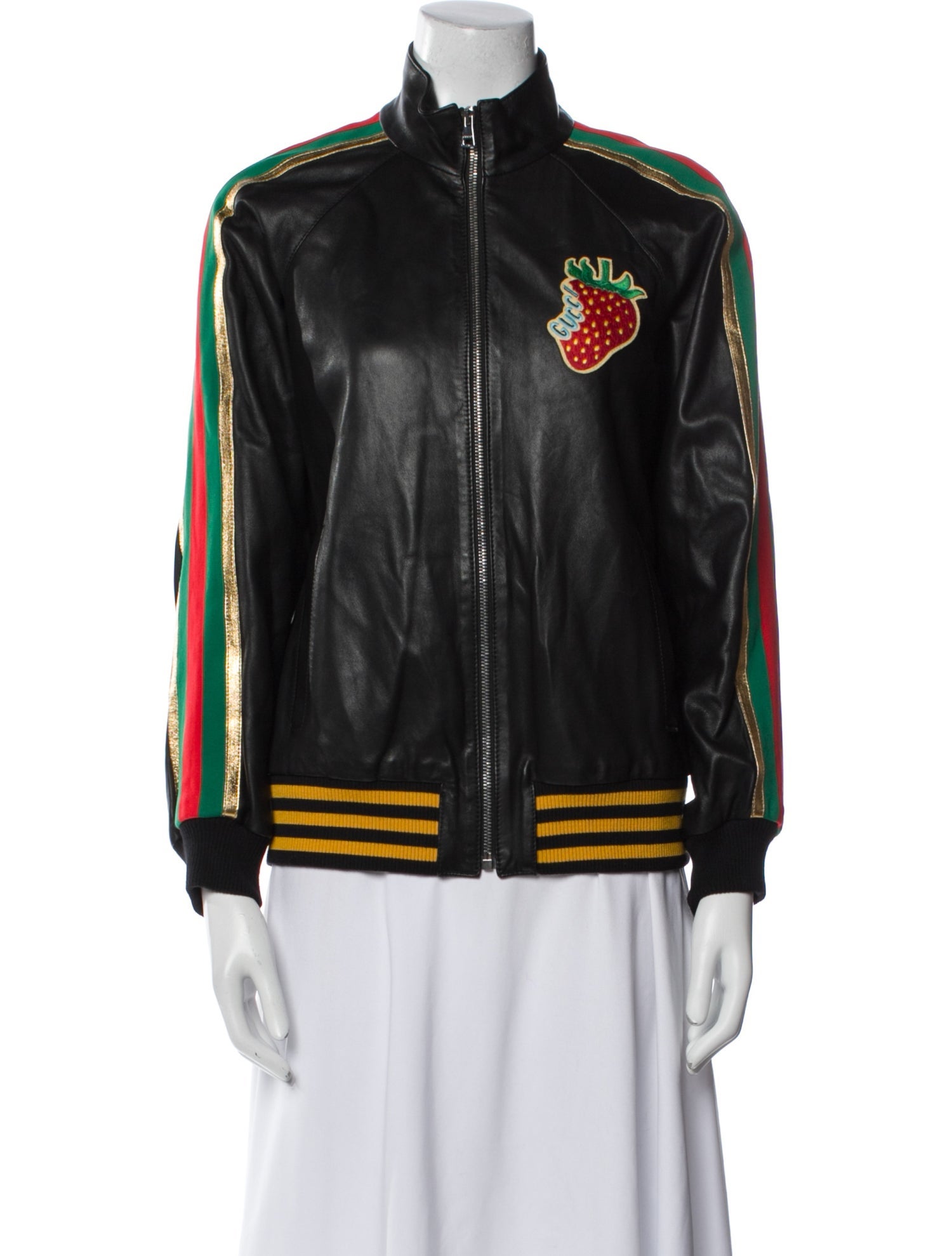 Gucci 2019 Lambskin Bomber Jacket