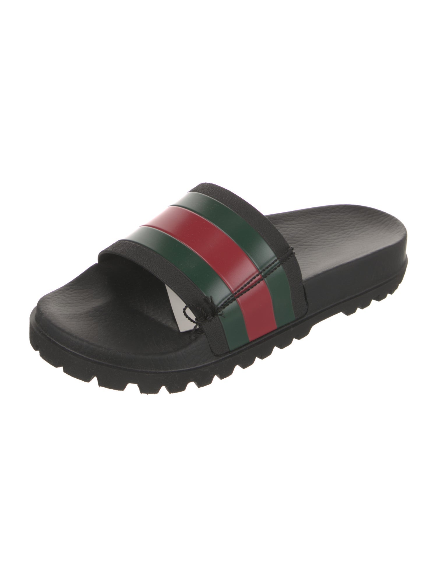 Gucci Web Accent Rubber Slides