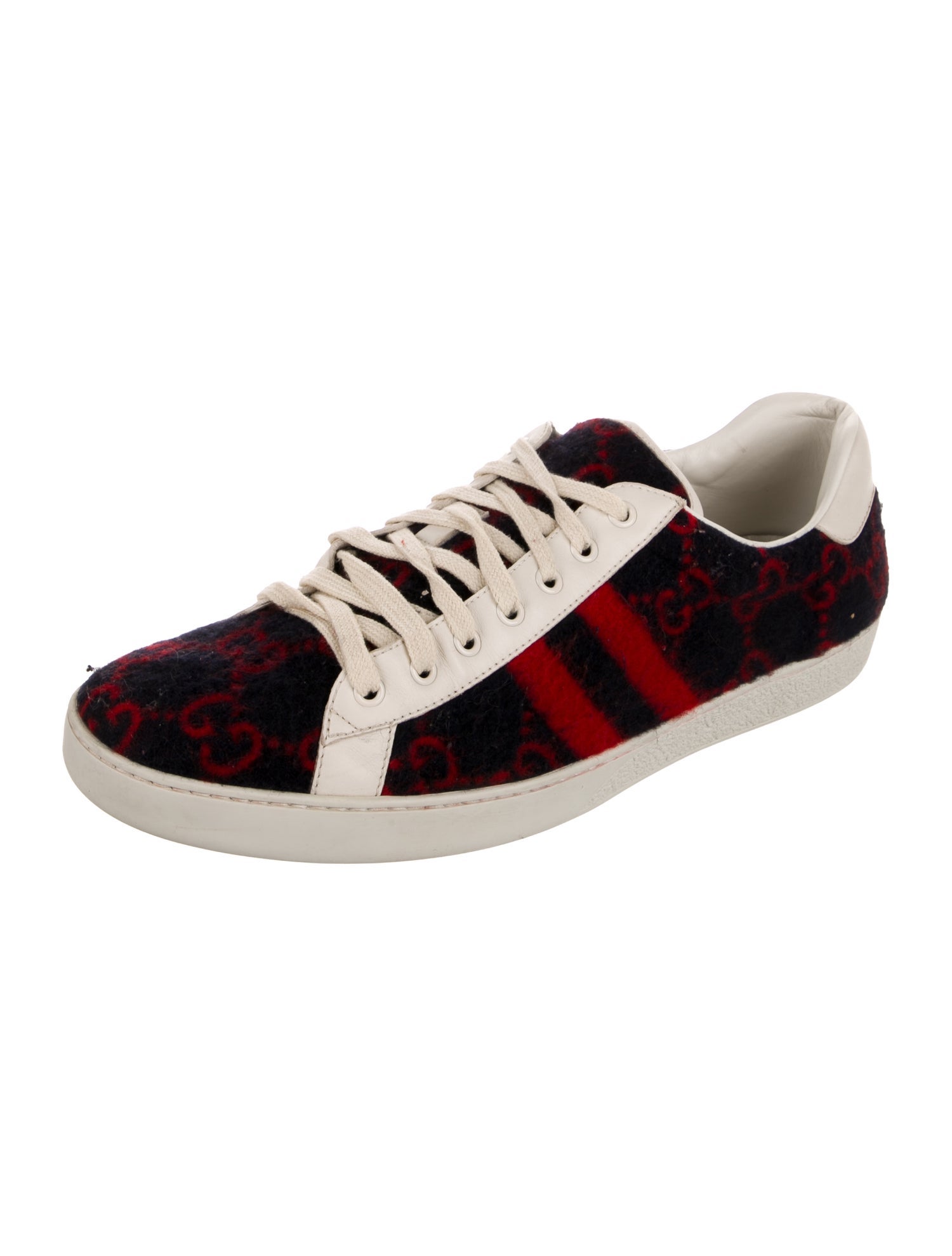 Gucci Interlocking G Logo Wool Sneakers