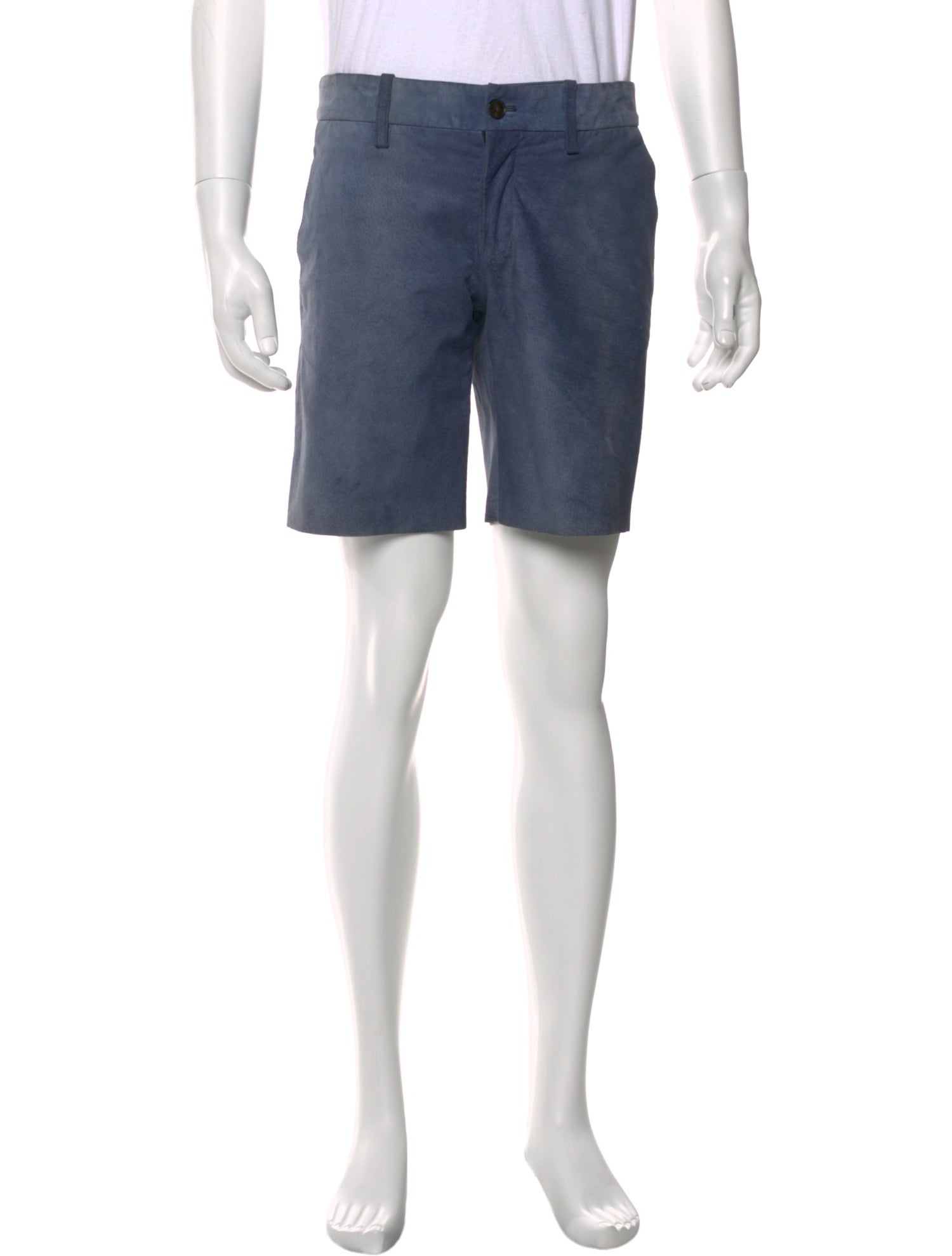 Gucci Leather Flat Front Shorts