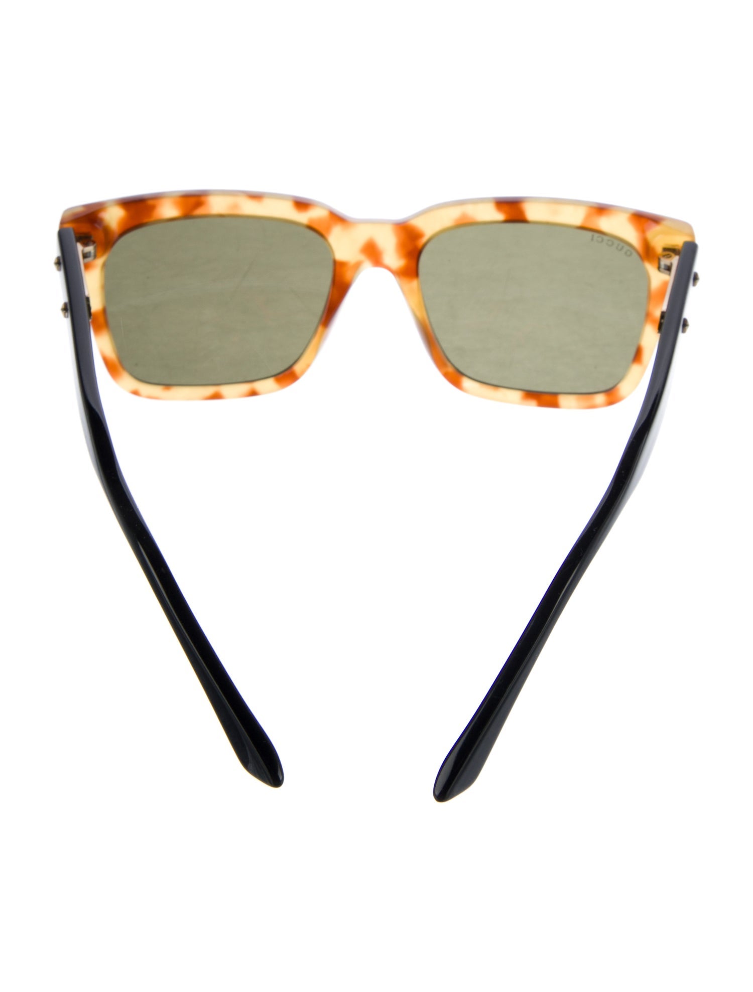 Gucci Sylvie Web Accent Wayfarer Sunglasses