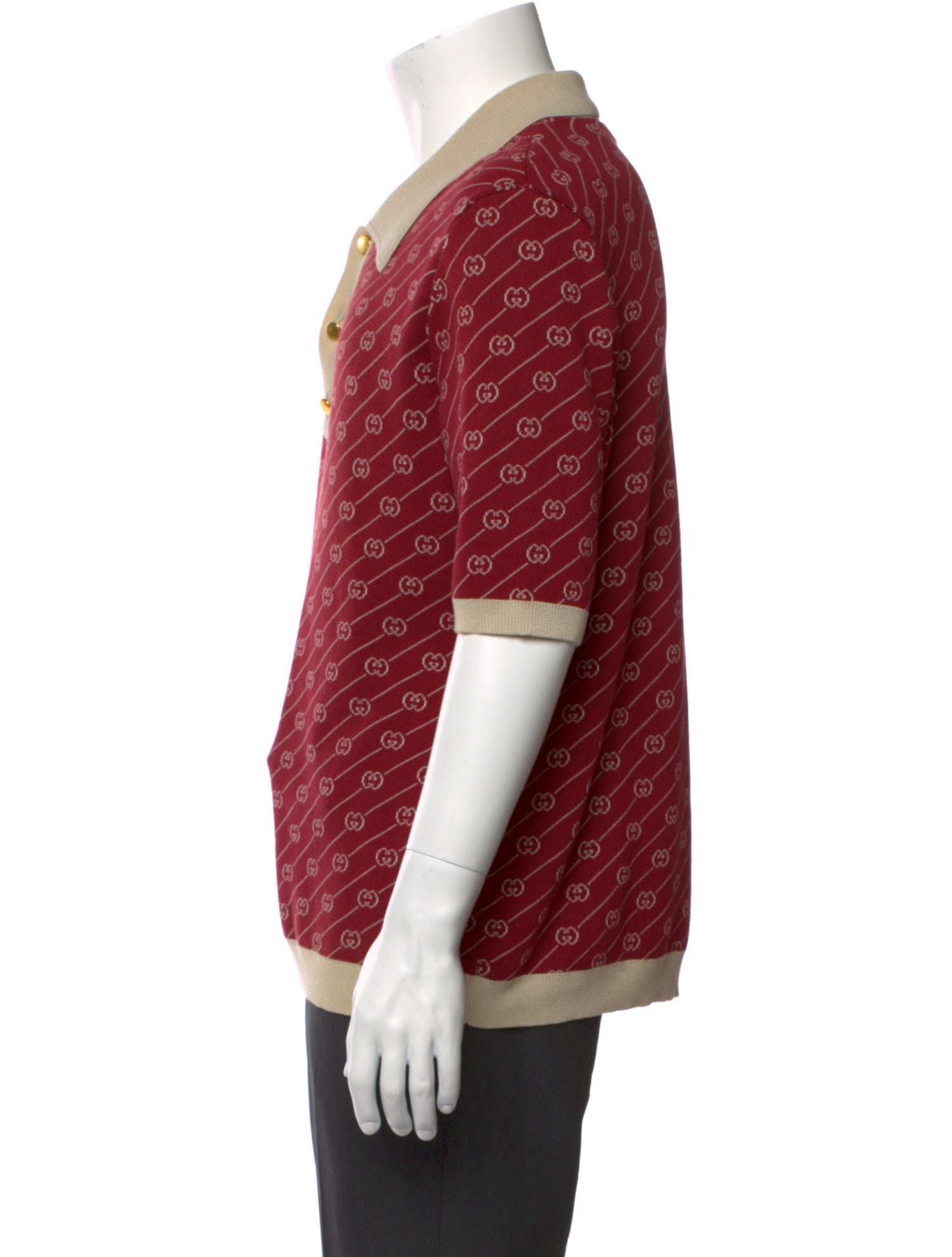 Gucci GG Logo Collar Polo Shirt