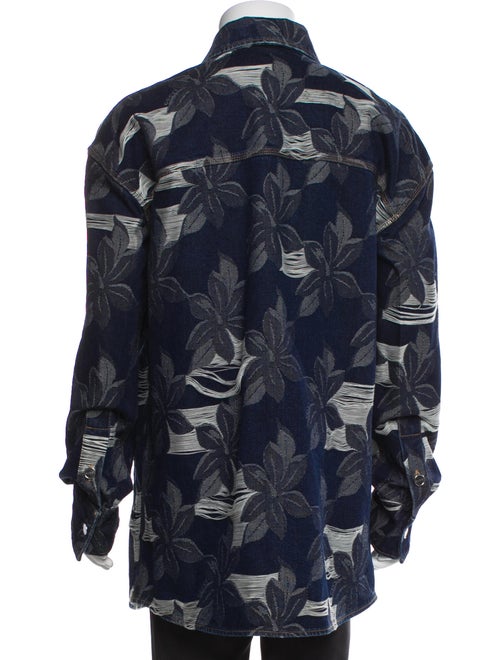 Gucci Floral Print Denim Jacket