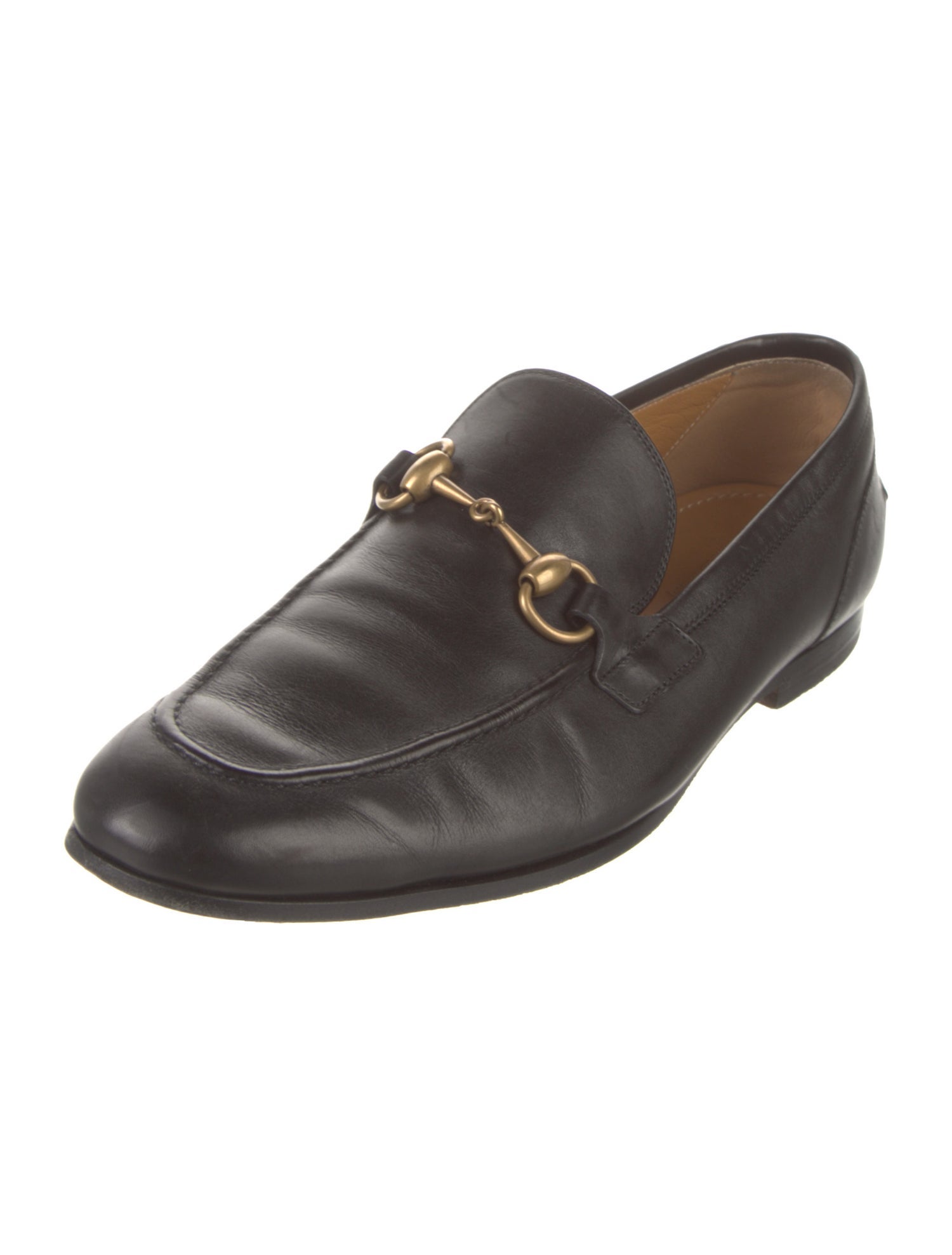 Gucci Horsebit Accent Leather Loafers