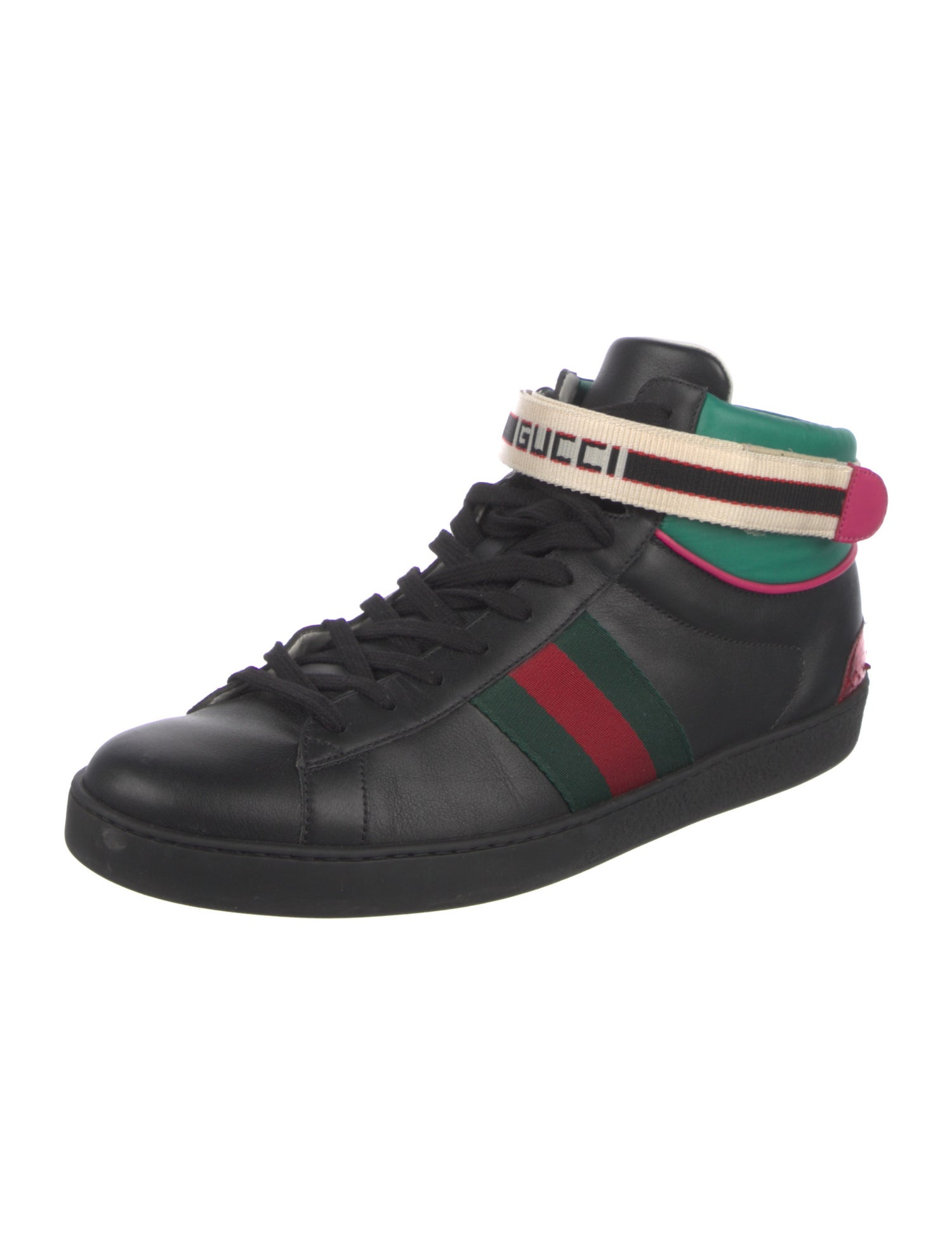 Gucci Sylvie Web Accent Leather Sneakers