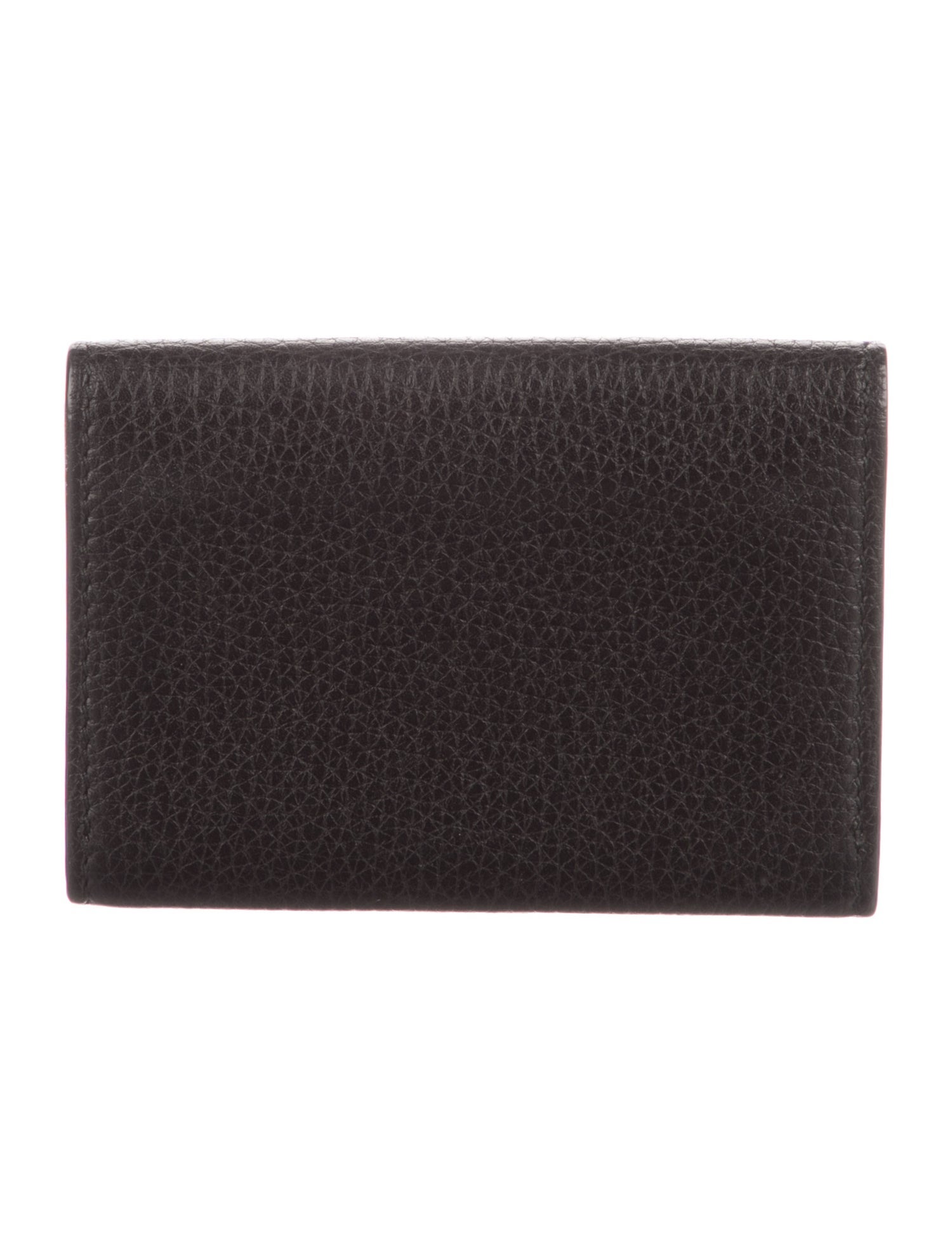 Gucci Interlocking G Logo Leather Compact Wallet