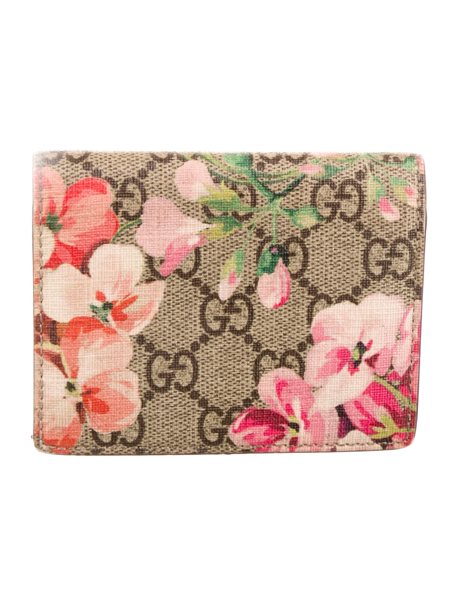 Gucci GG Supreme Blooms Compact Wallet GG Supreme Compact Wallet