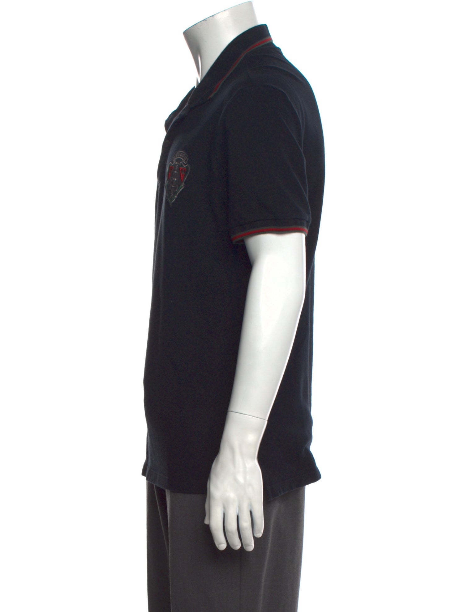 Gucci Web Accent Equestrian Polo Shirt