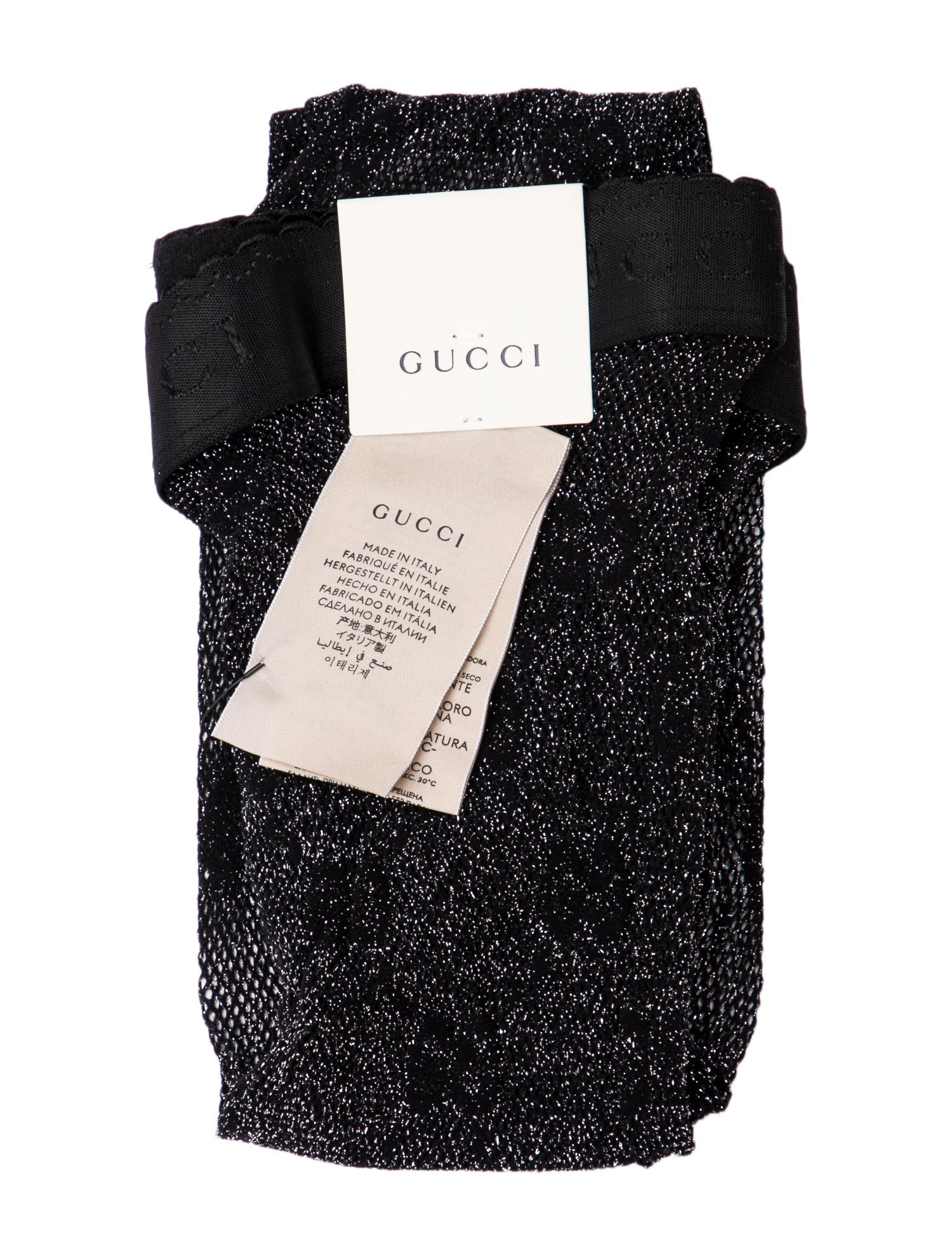 Gucci Lux GG Logo Net Tights w/Tags
