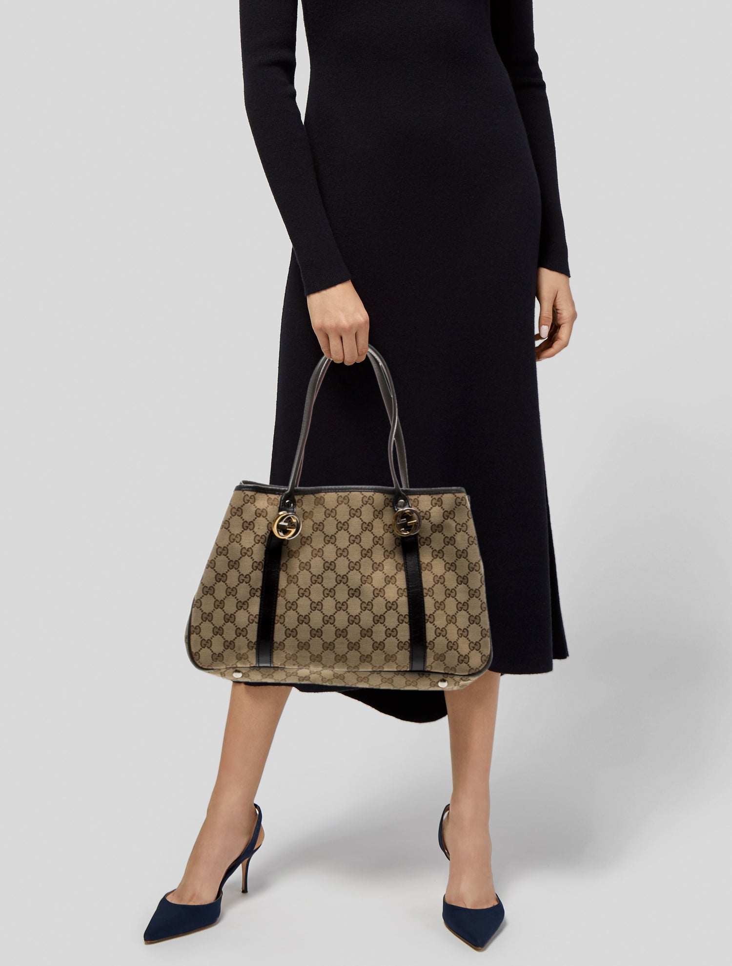 Gucci GG Canvas Top Handle Bag