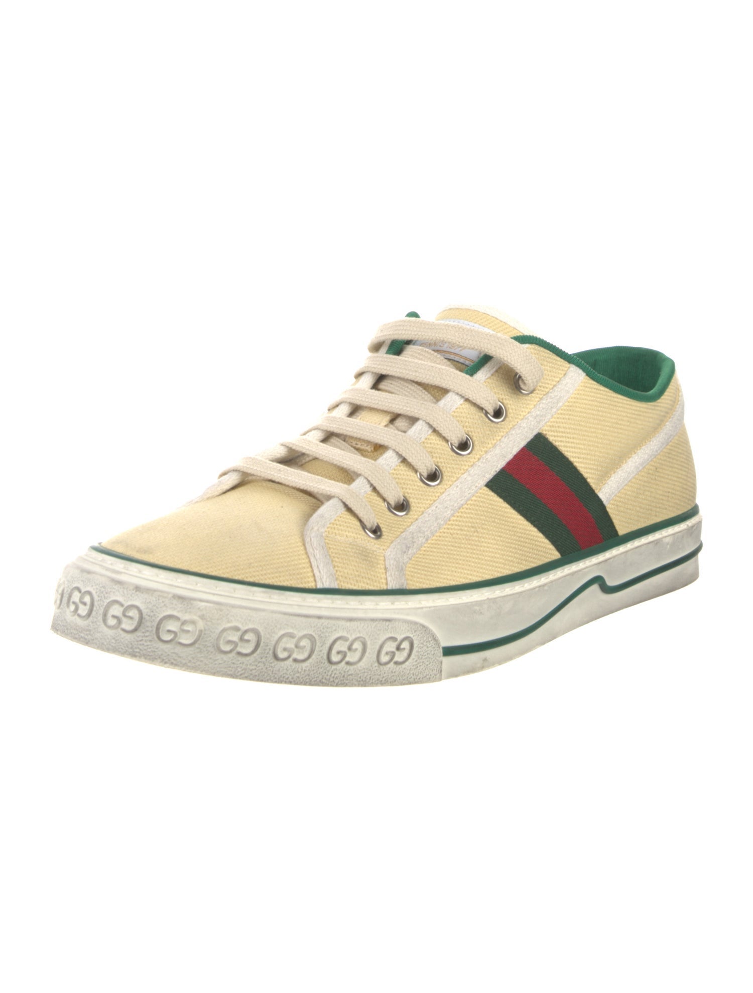 Gucci Web Accent Canvas Sneakers