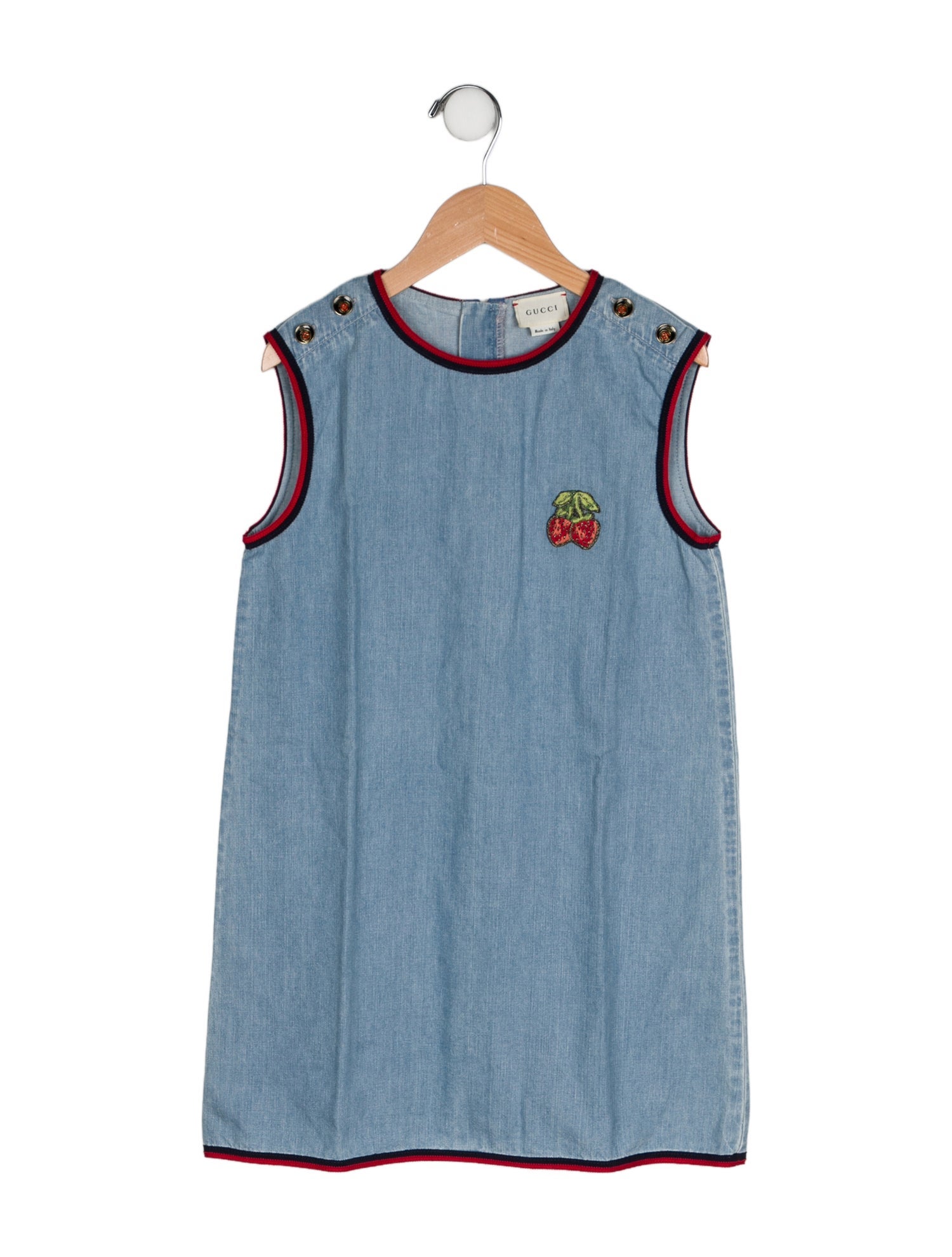 Gucci Kid's Denim Sleeveless Dress