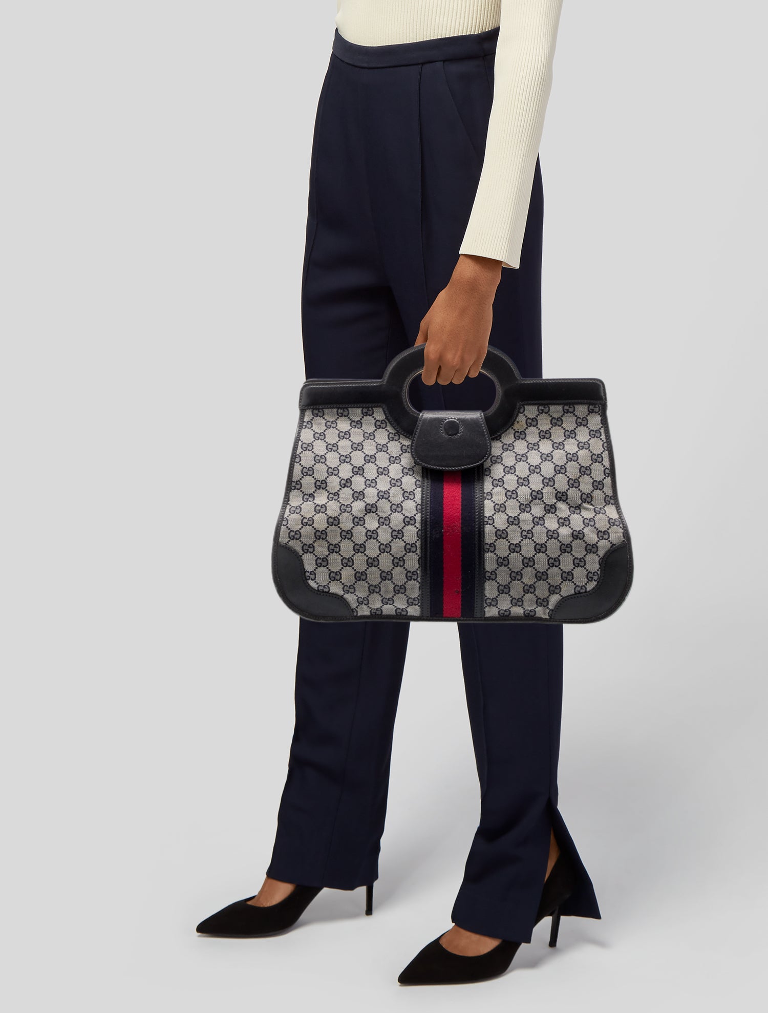 Gucci GG Plus Top Handle Bag Vintage