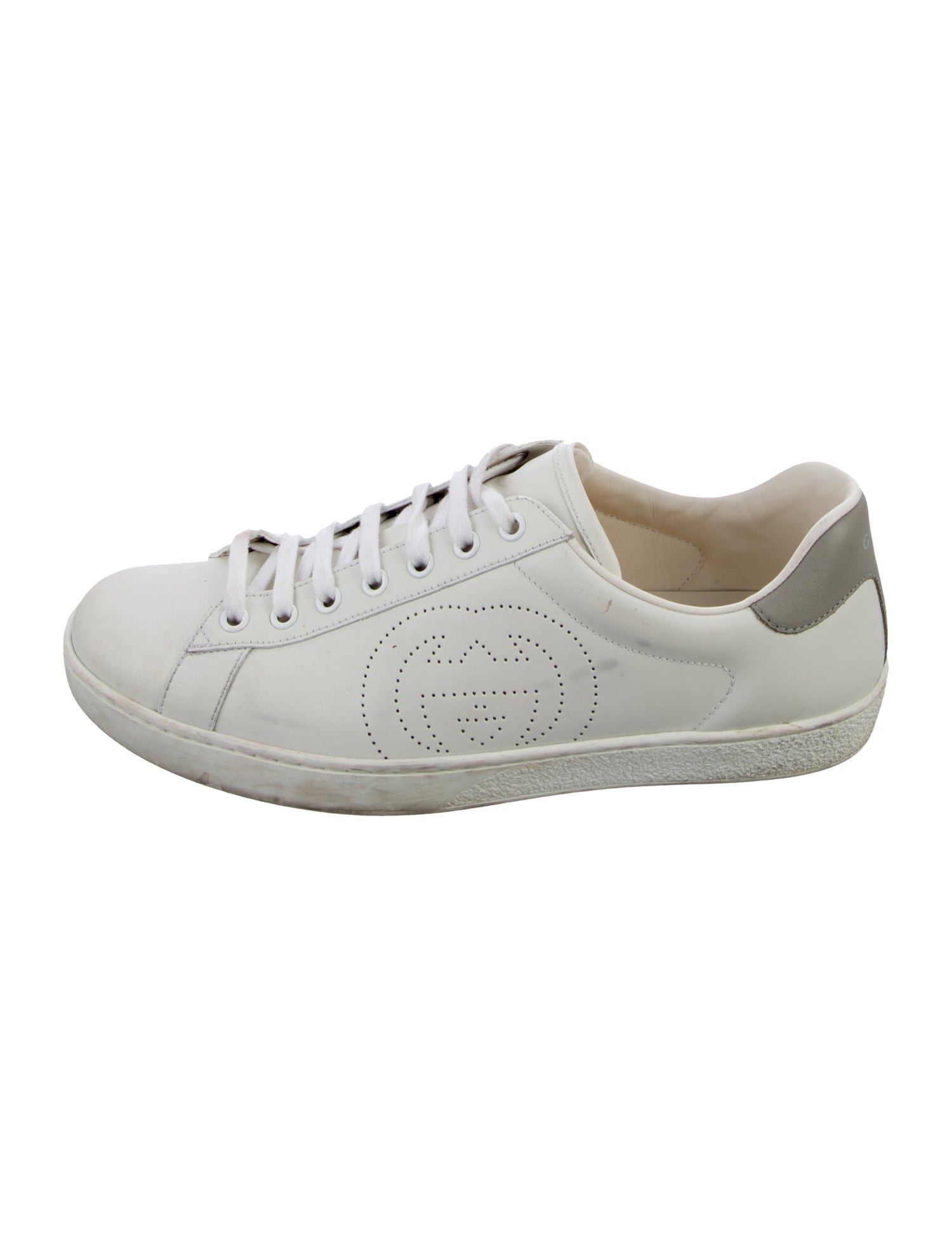 Gucci Interlocking G Logo Leather Sneakers