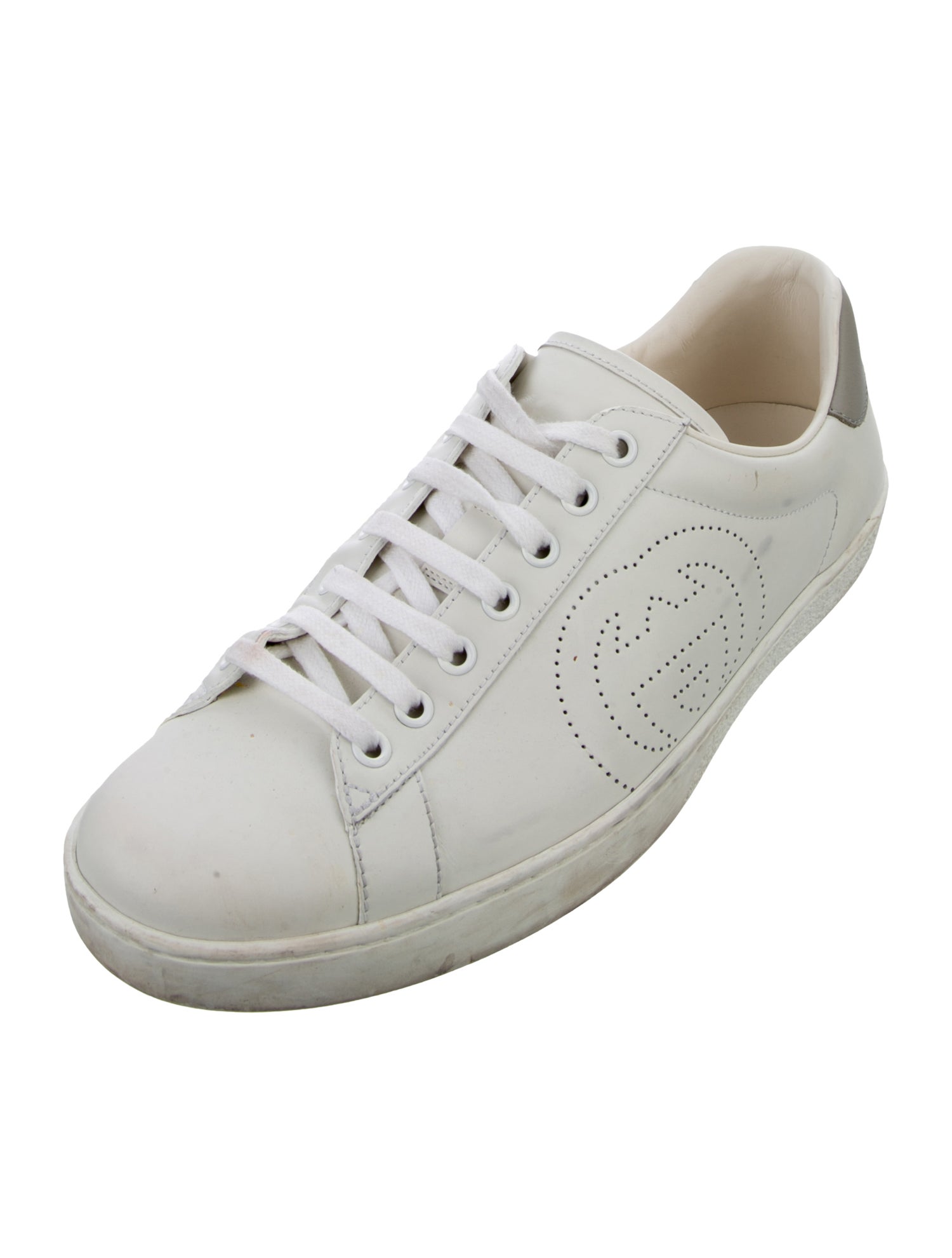 Gucci Interlocking G Logo Leather Sneakers
