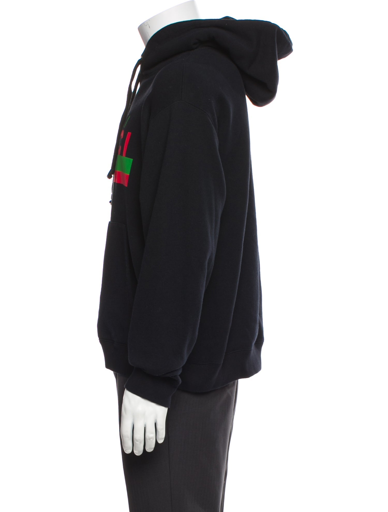 Gucci Web Accent Graphic Print Hoodie