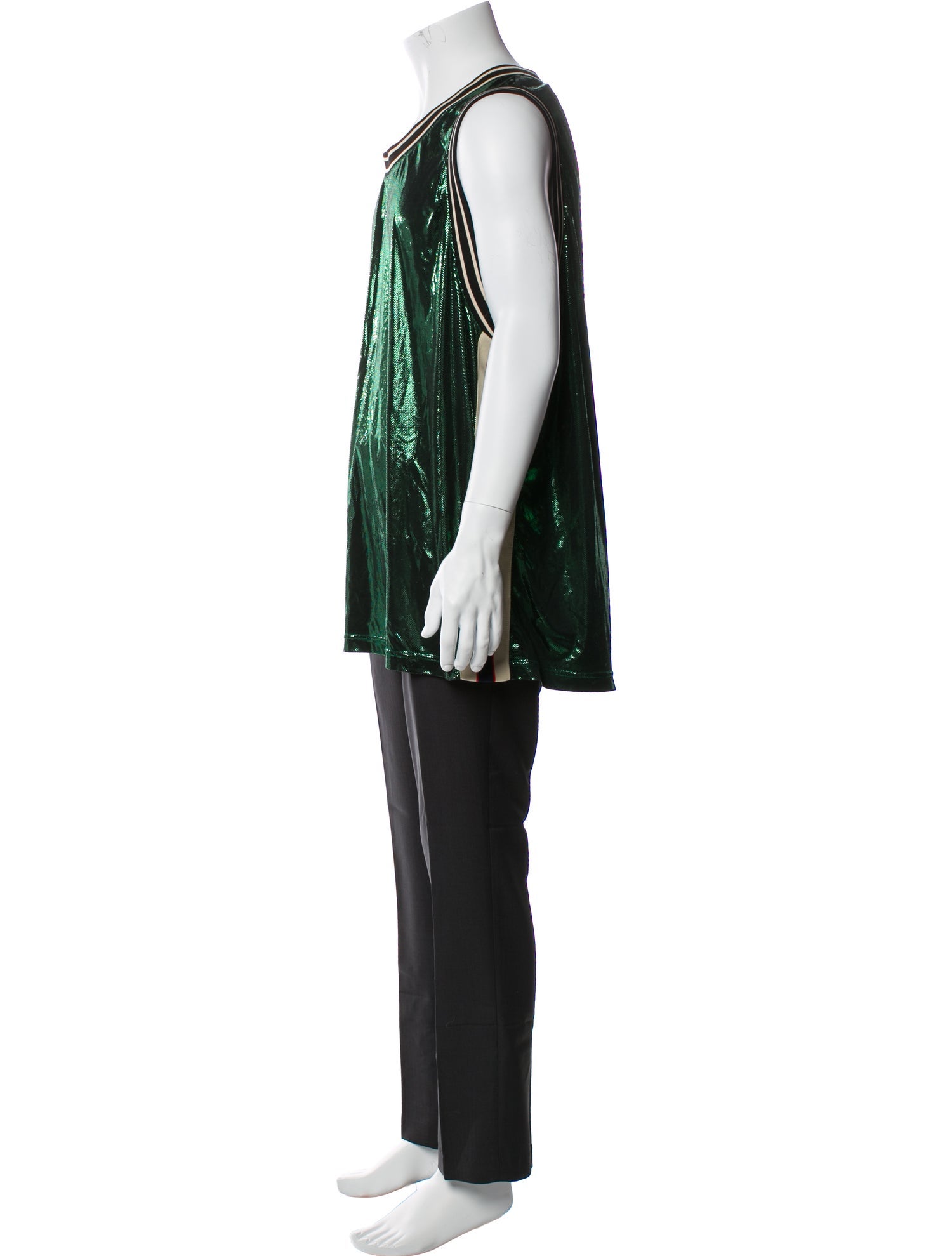 Gucci Sylvie Web Accent Scoop Neck T-Shirt