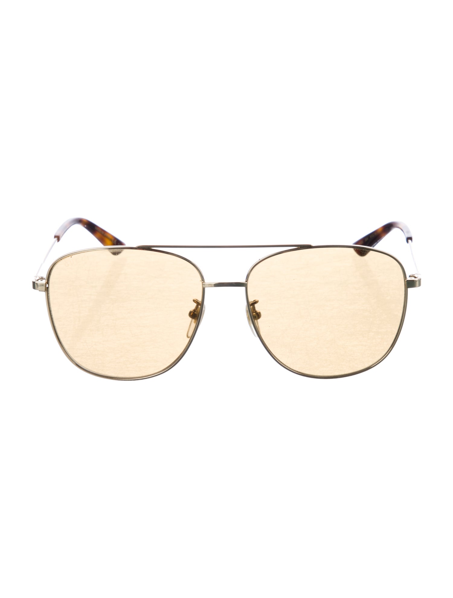 Gucci Web Accent Aviator Sunglasses