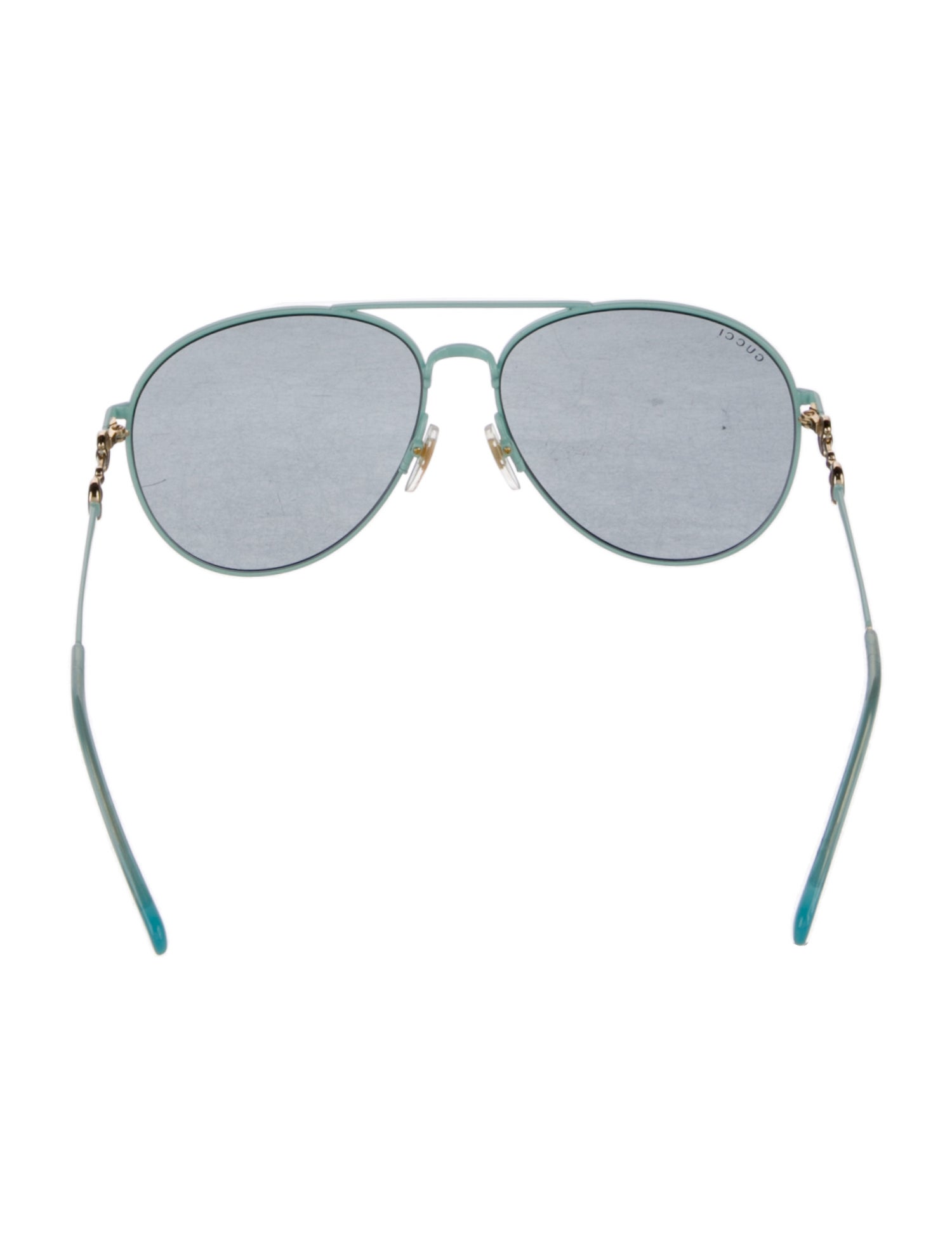 Gucci Web Accent Aviator Sunglasses