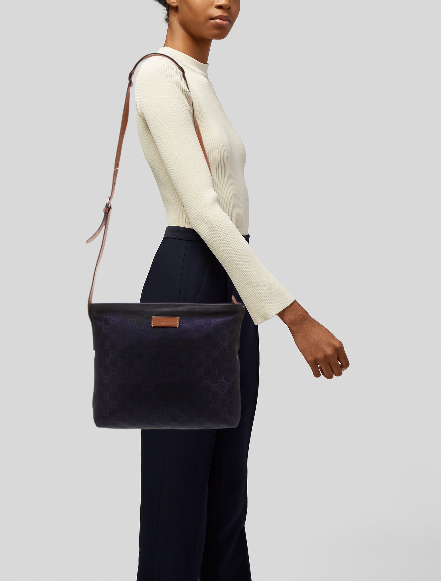 Gucci GG Nylon Shoulder Bag