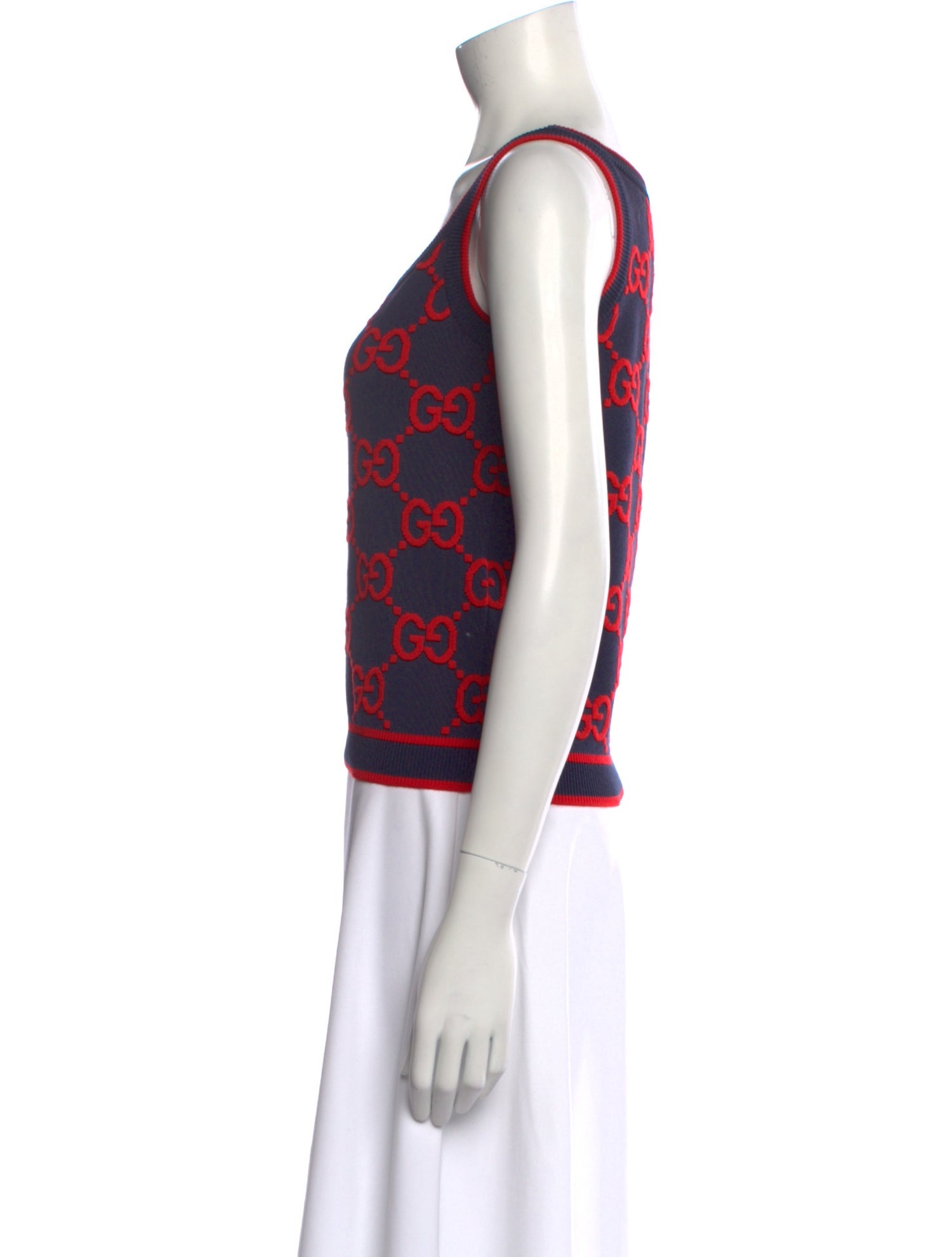 Gucci Printed Scoop Neck Top w/ Tags