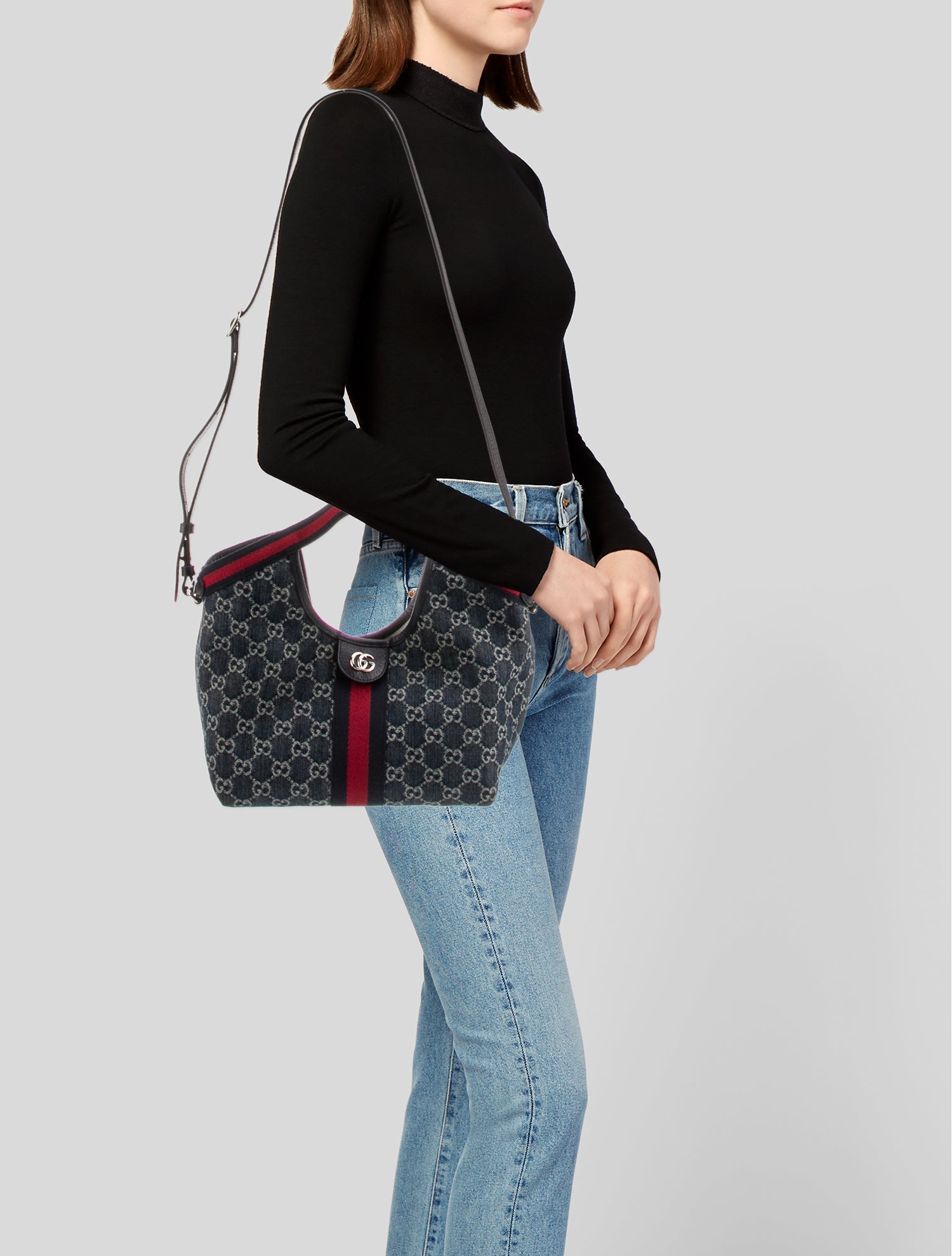 Gucci GG Denim Giglio Small