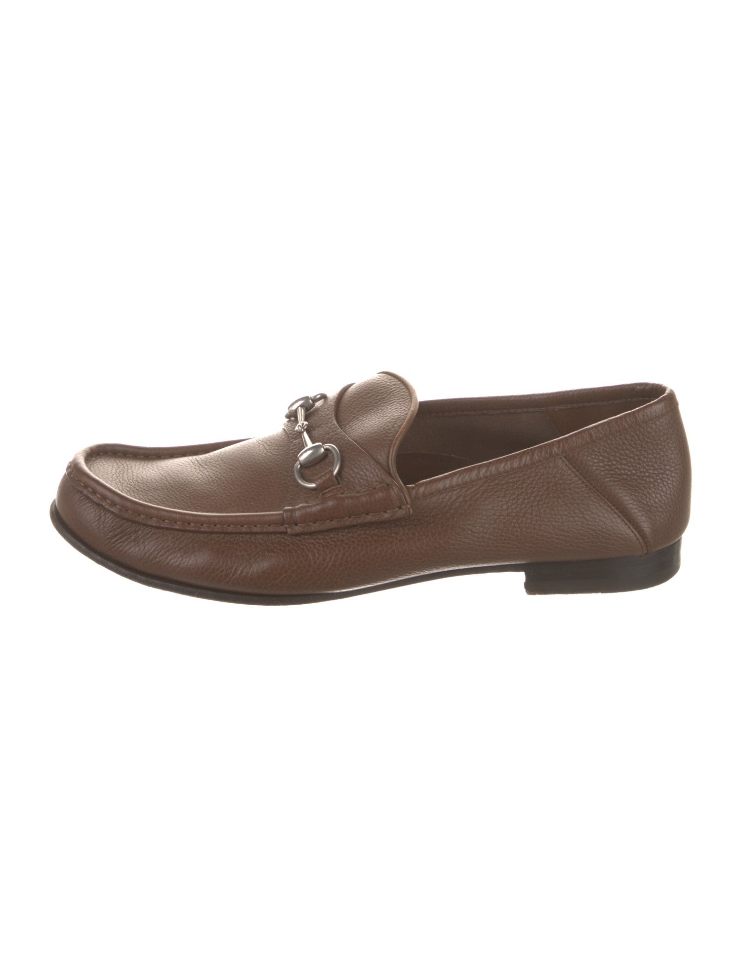 Gucci Horsebit Accent Leather Dress Loafers