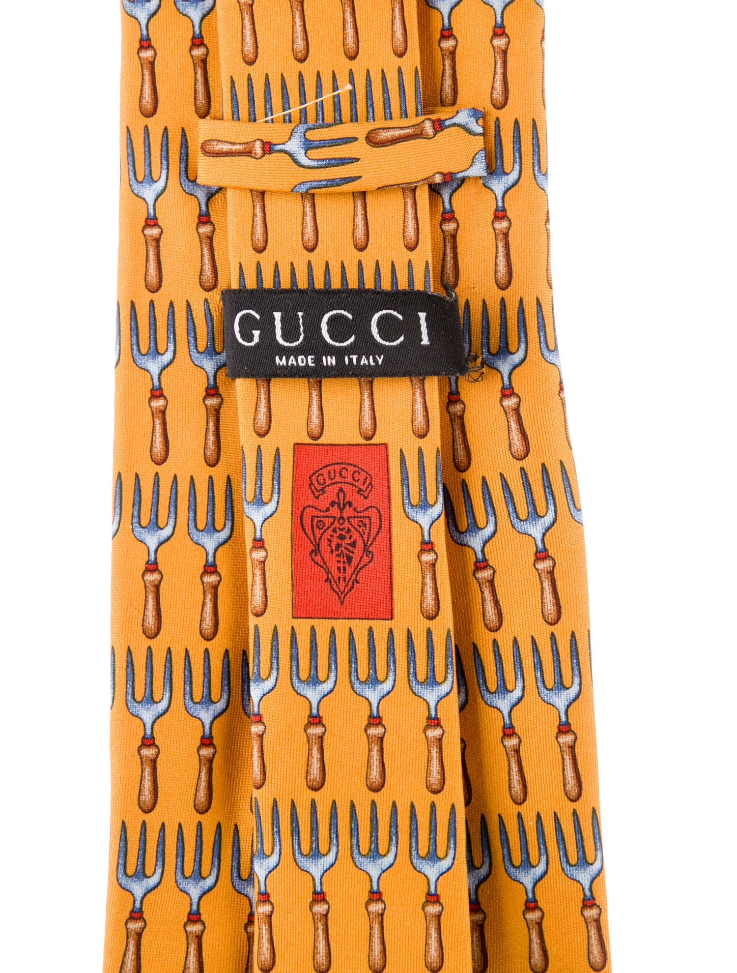Gucci Gucci Silk Pattern Neck Tie