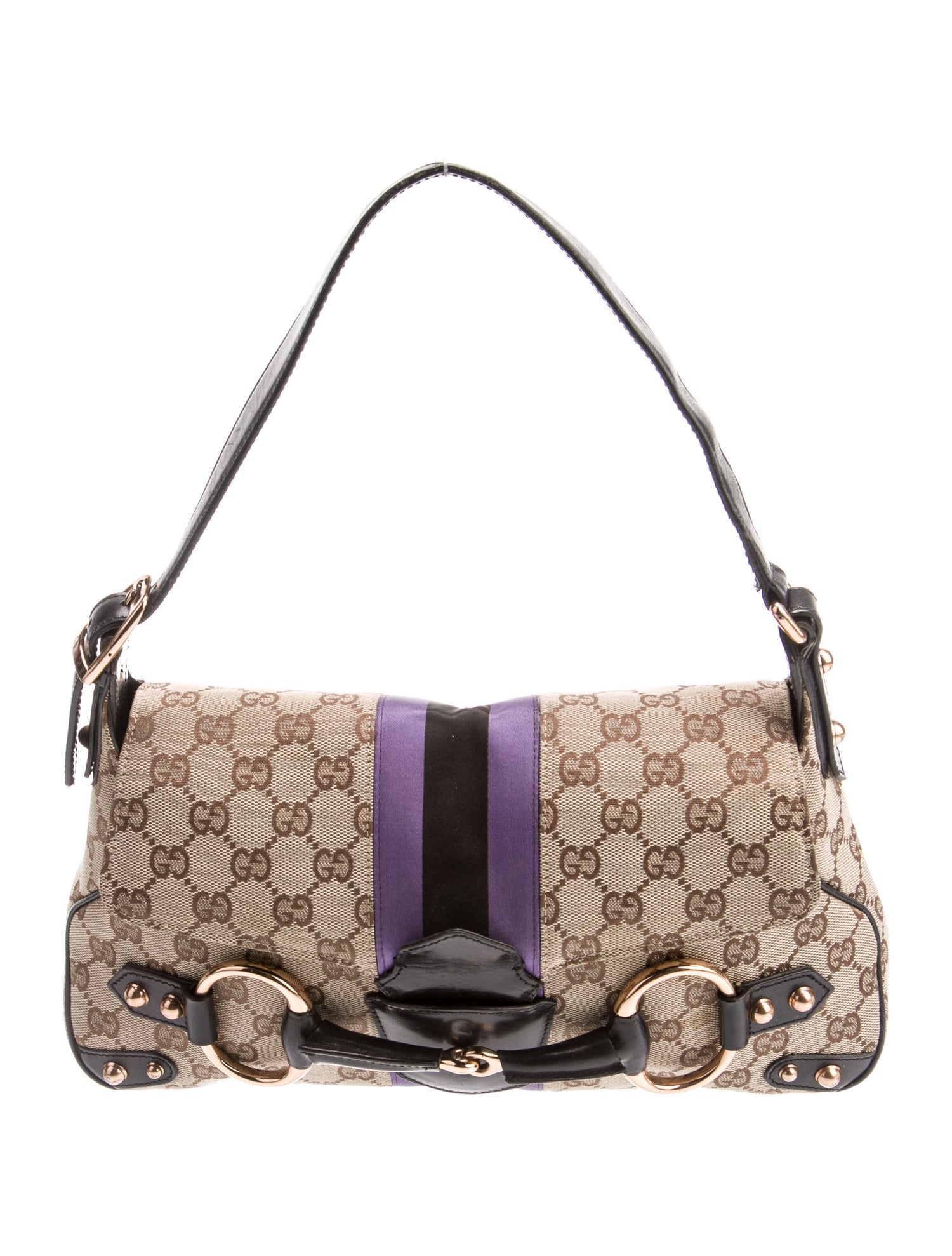 Gucci GG Canvas Horsebit Chain