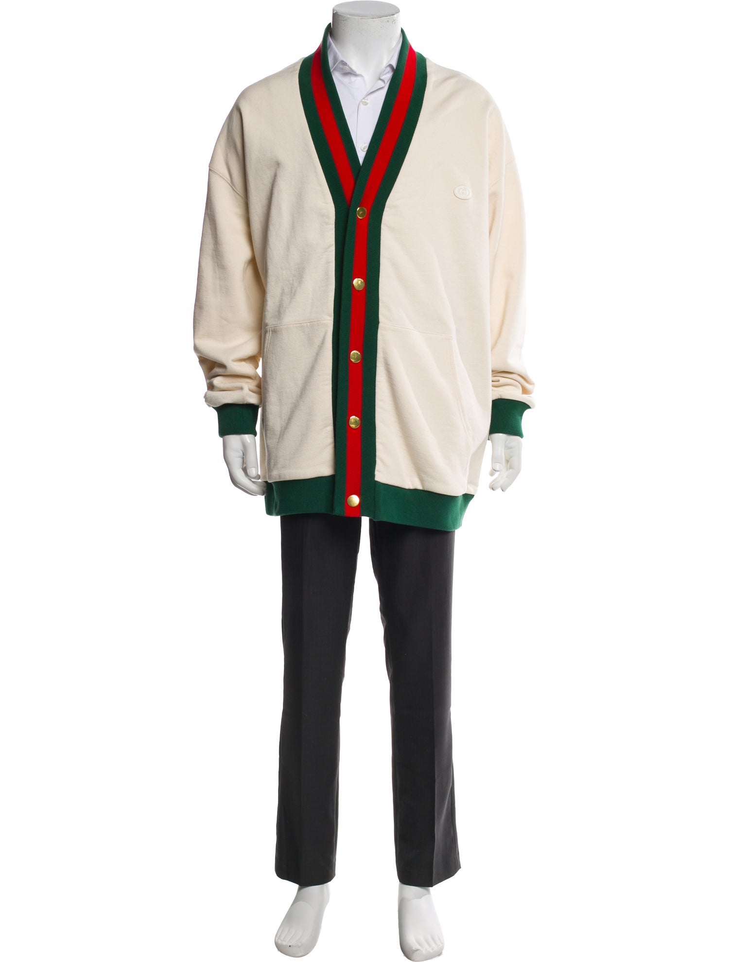 Gucci 2023 Colorblock Pattern Cardigan