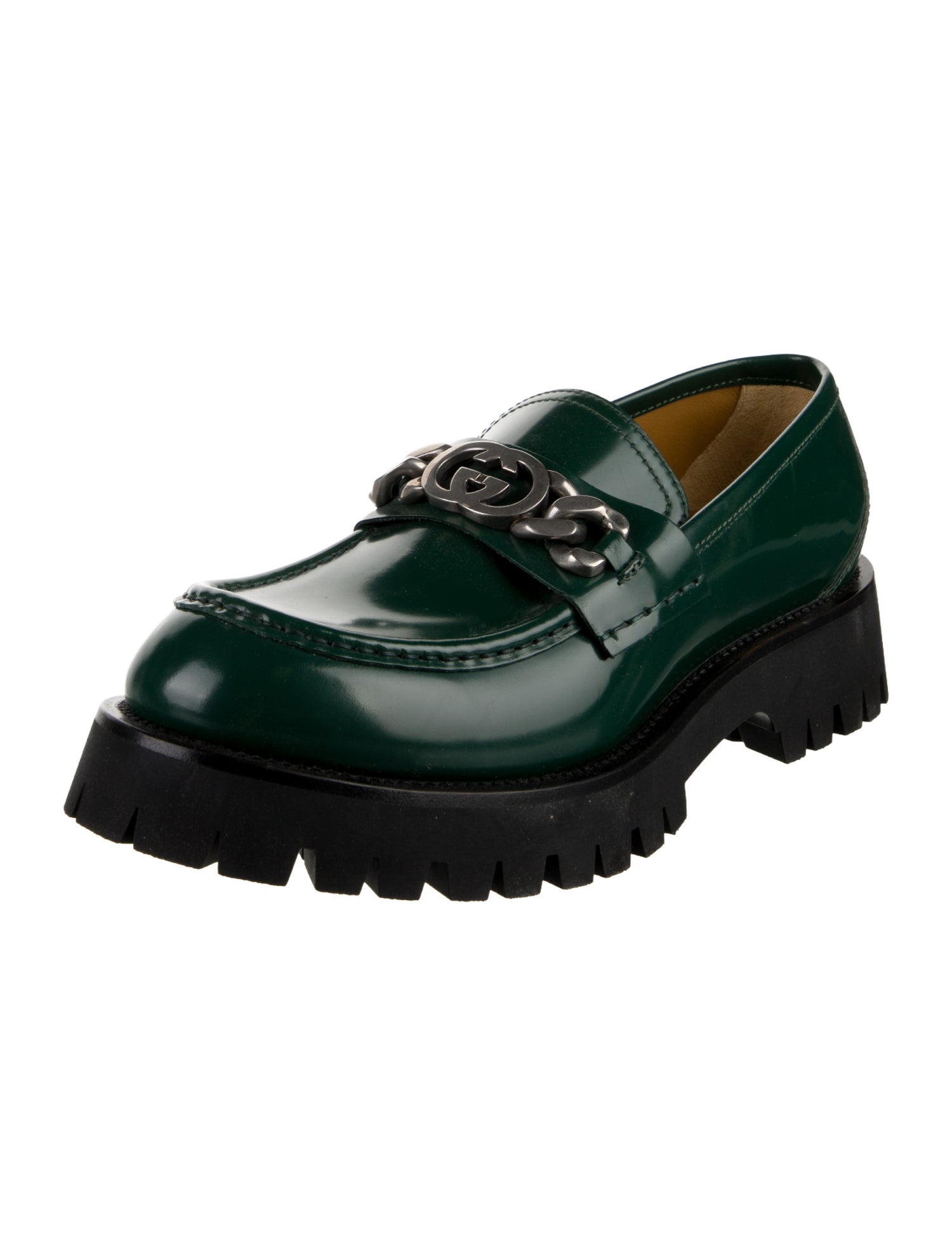 Gucci Horsebit Accent Leather Loafers