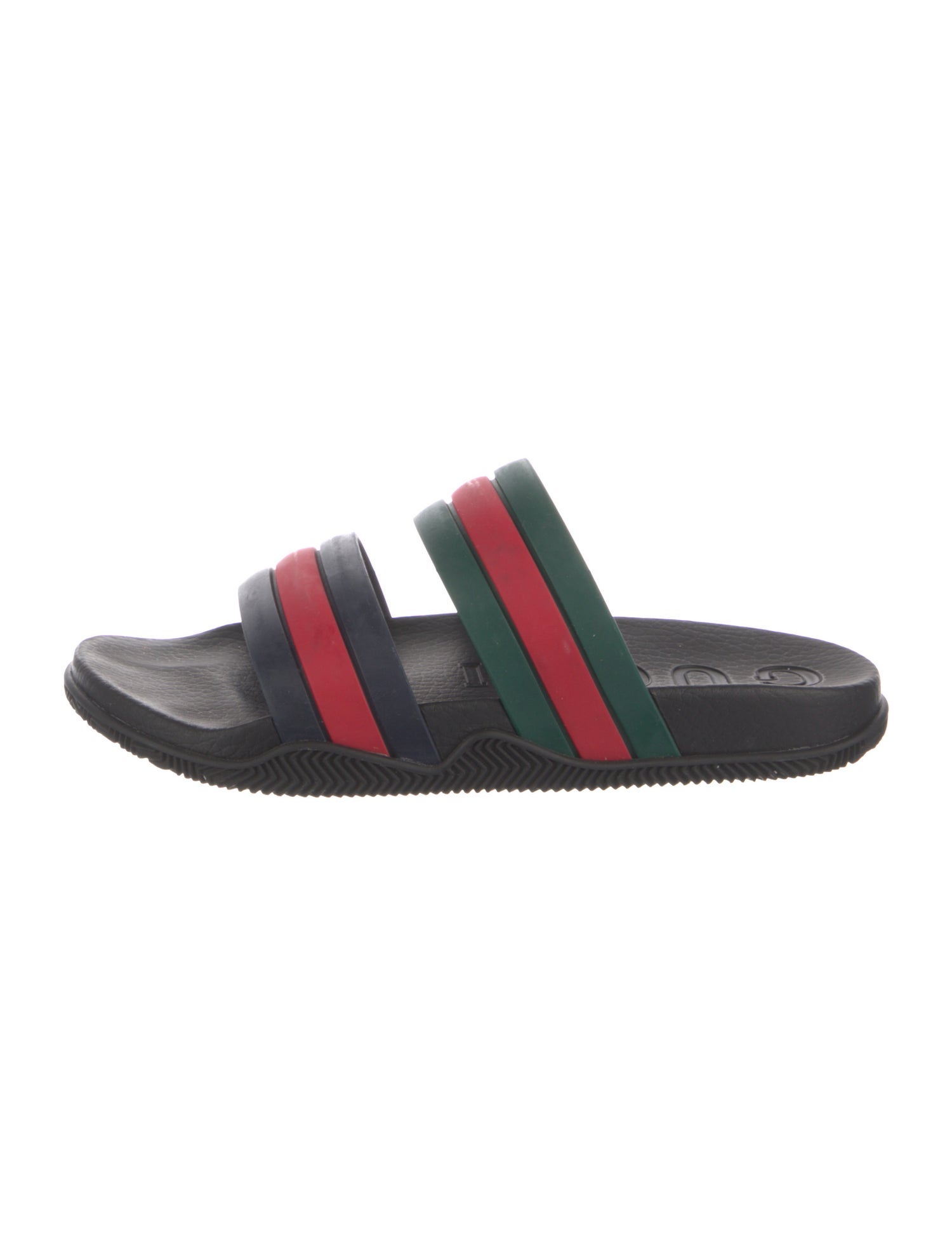 Gucci Web Accent Rubber Slides
