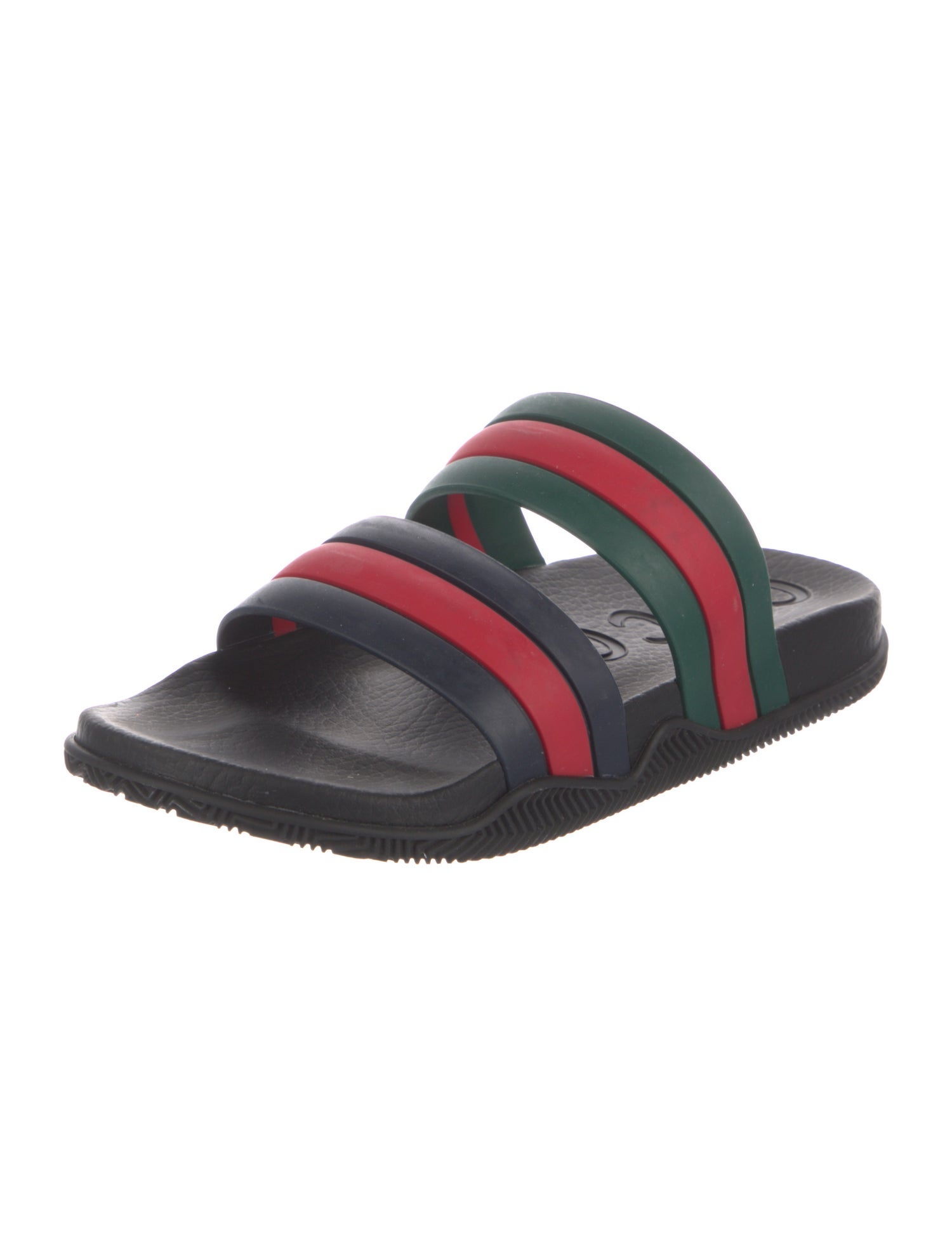 Gucci Web Accent Rubber Slides