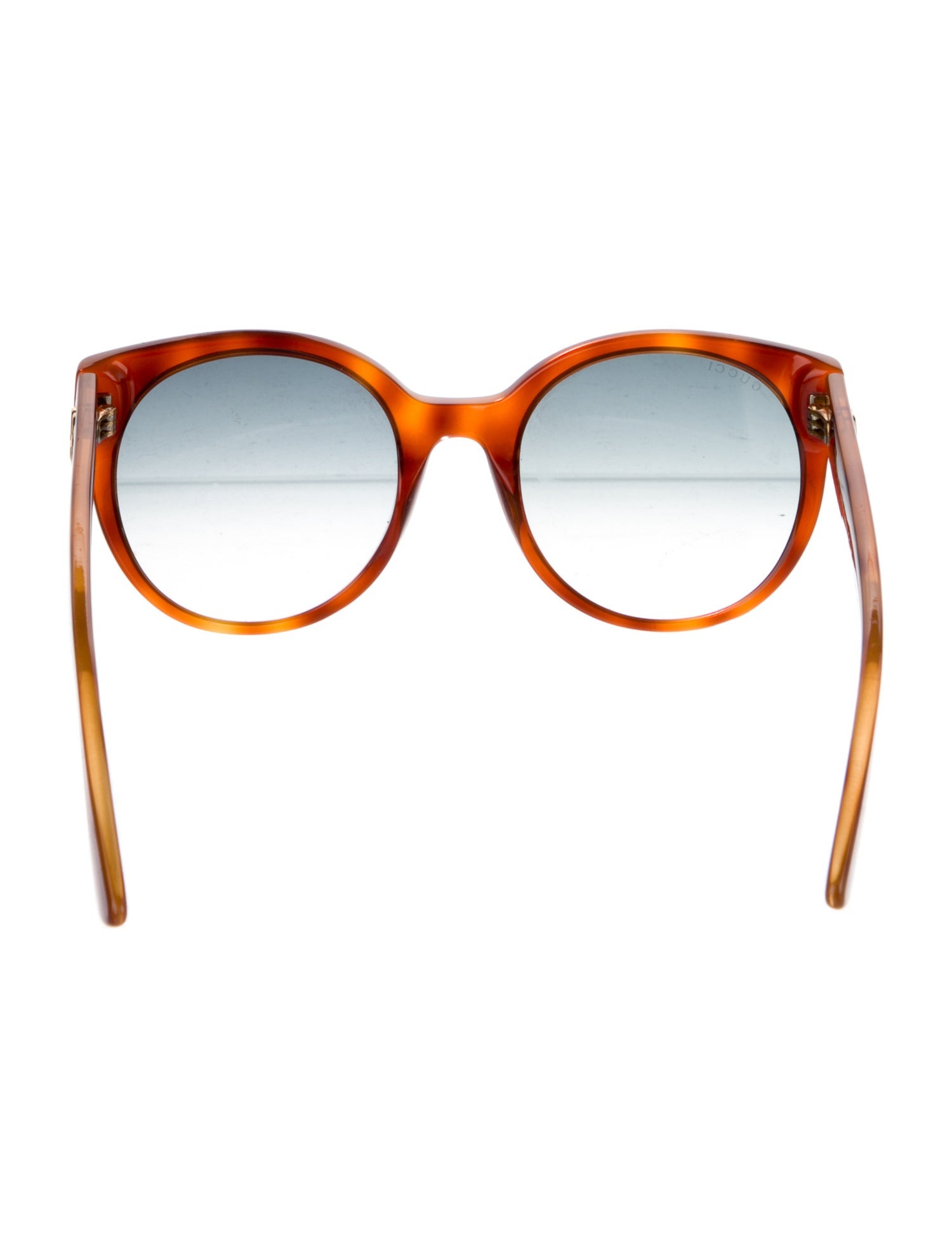 Gucci Web Accent Round Sunglasses