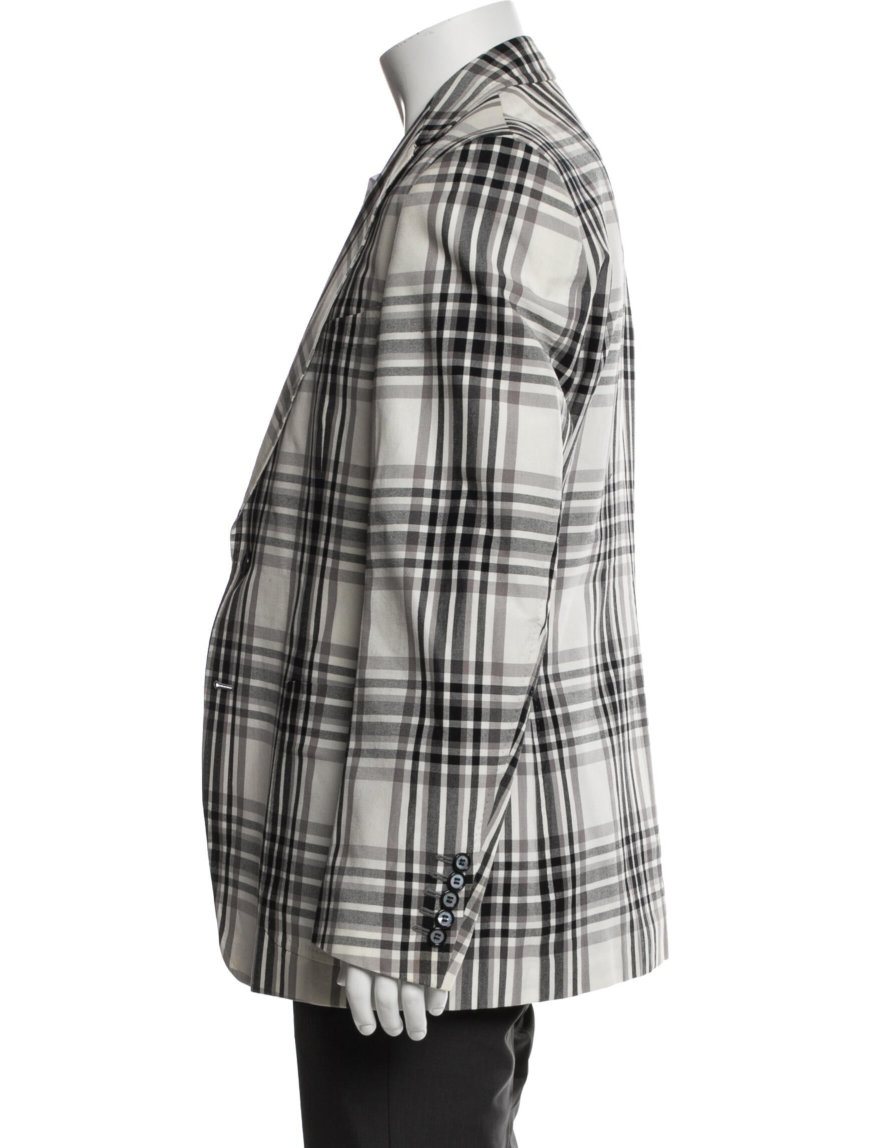 Gucci Plaid Print Sport Coat