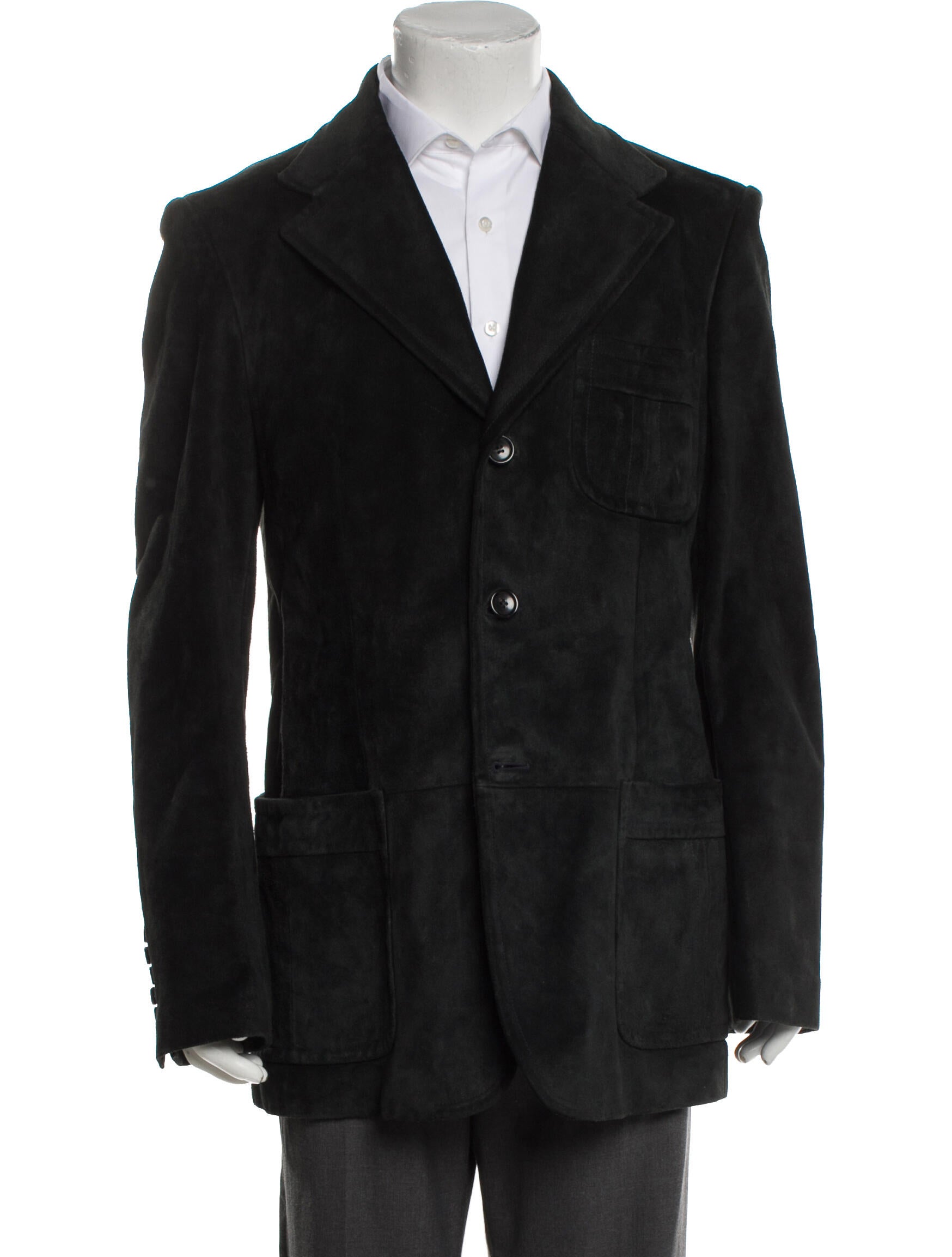 Gucci Leather Peacoat