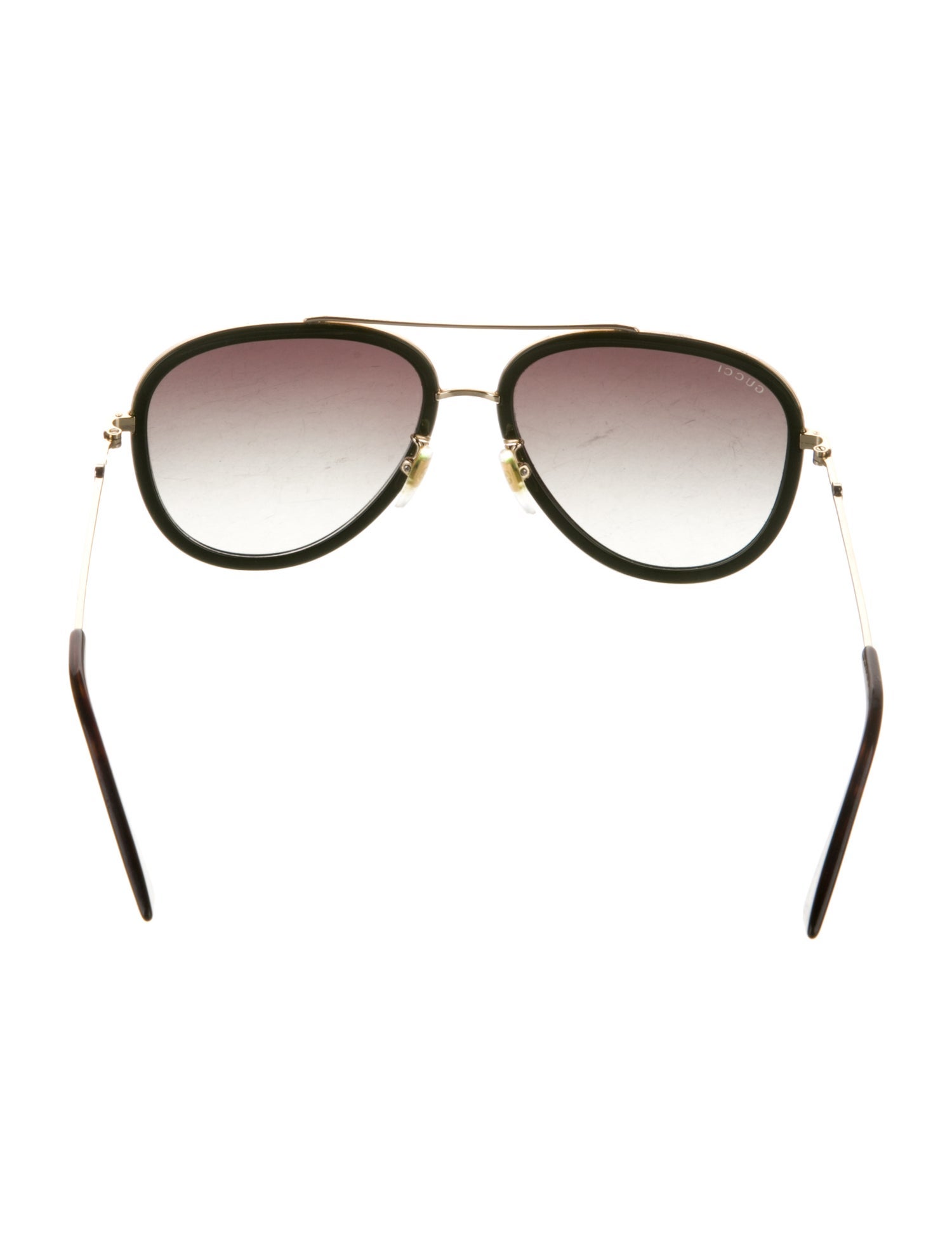 Gucci Web Accent Aviator Sunglasses