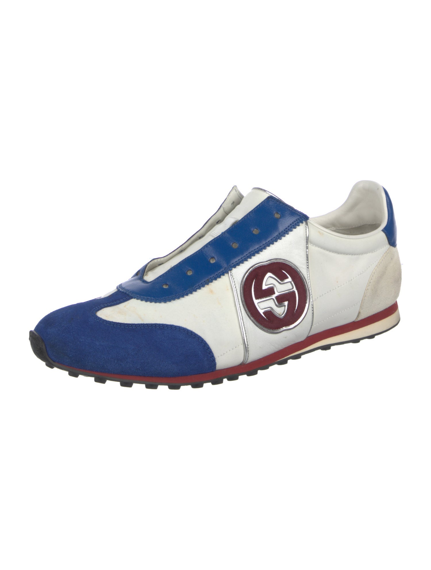 Gucci Interlocking G Logo Leather Sneakers