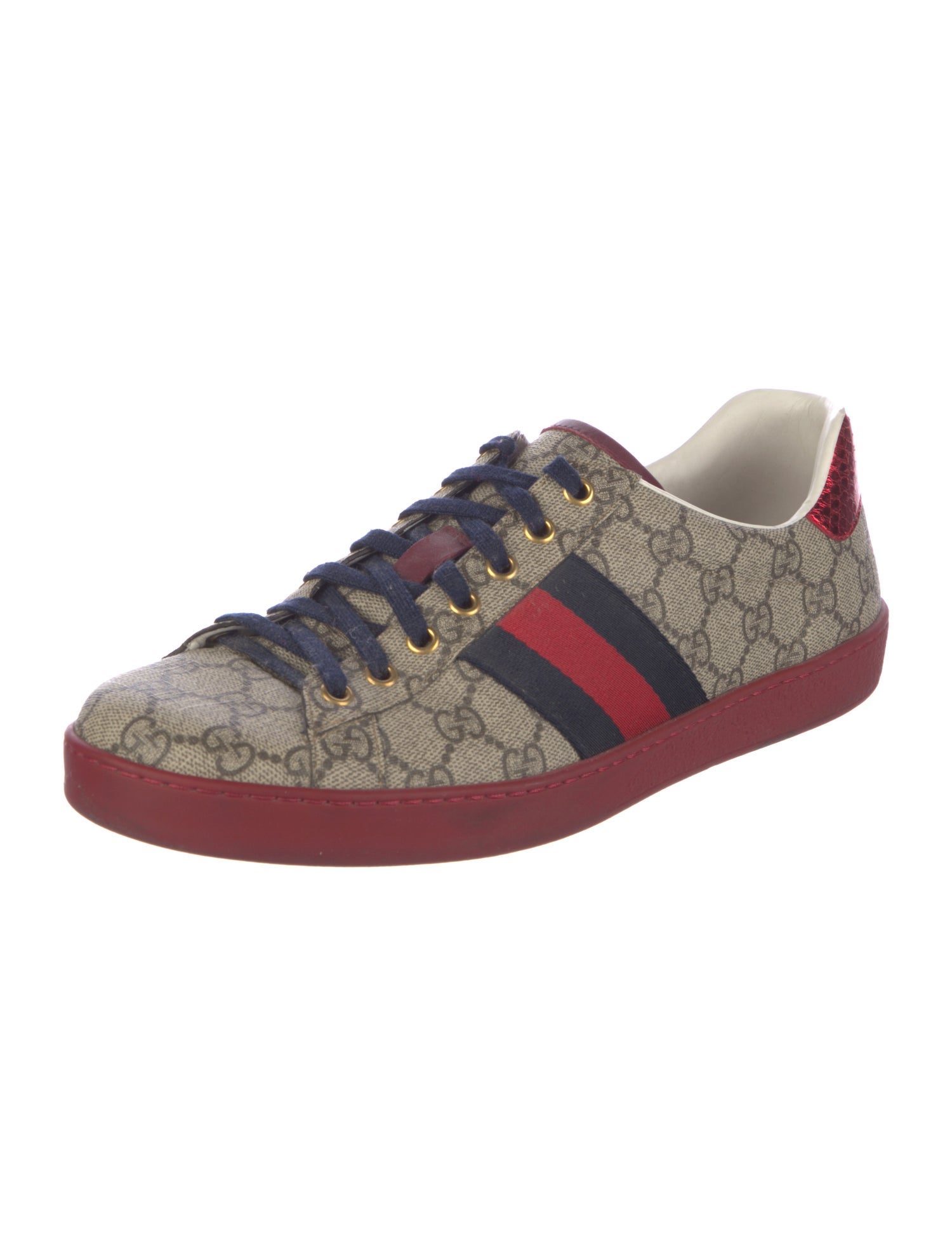 Gucci GG Supreme Grosgrain Trim Sneakers