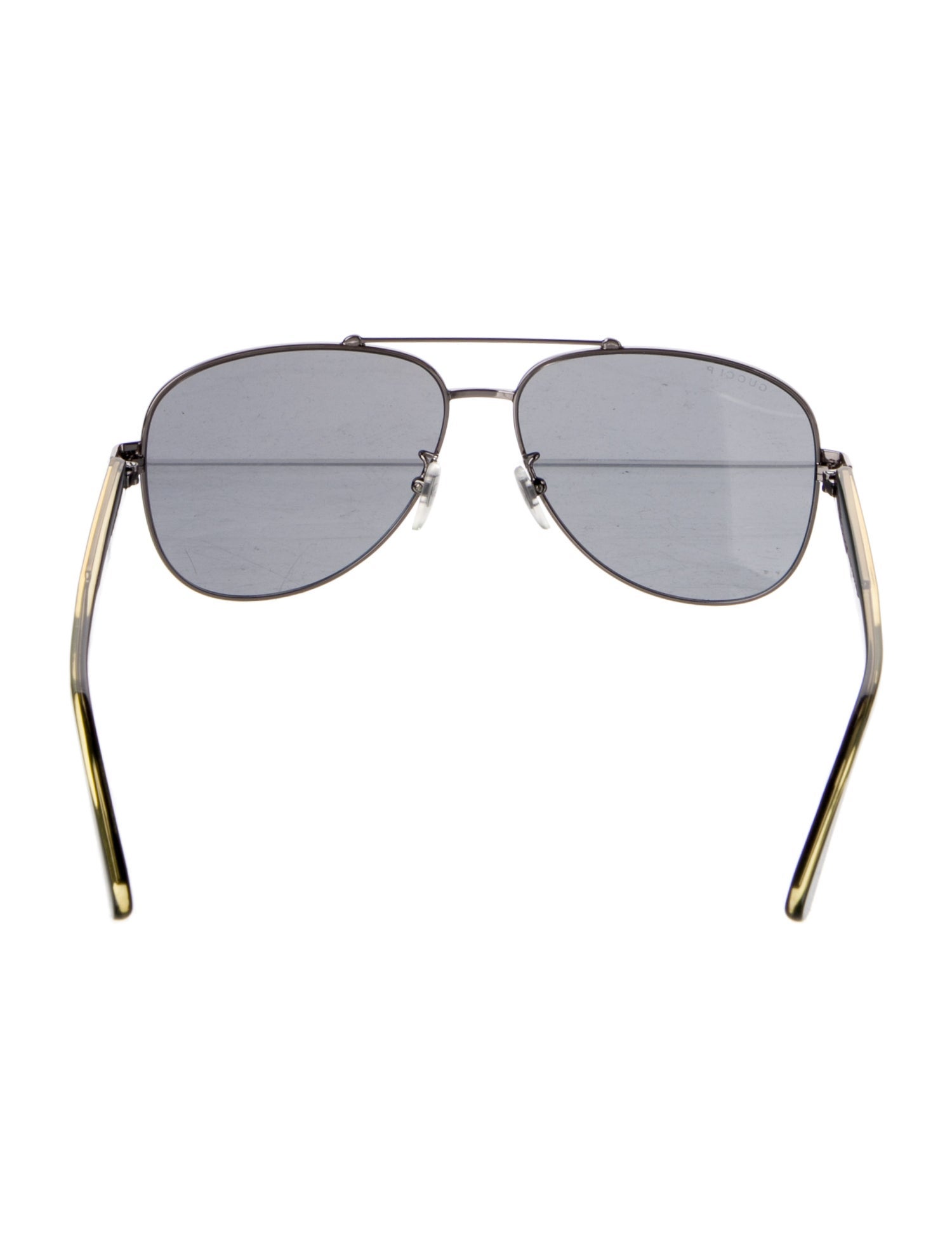 Gucci Web Accent Aviator Sunglasses