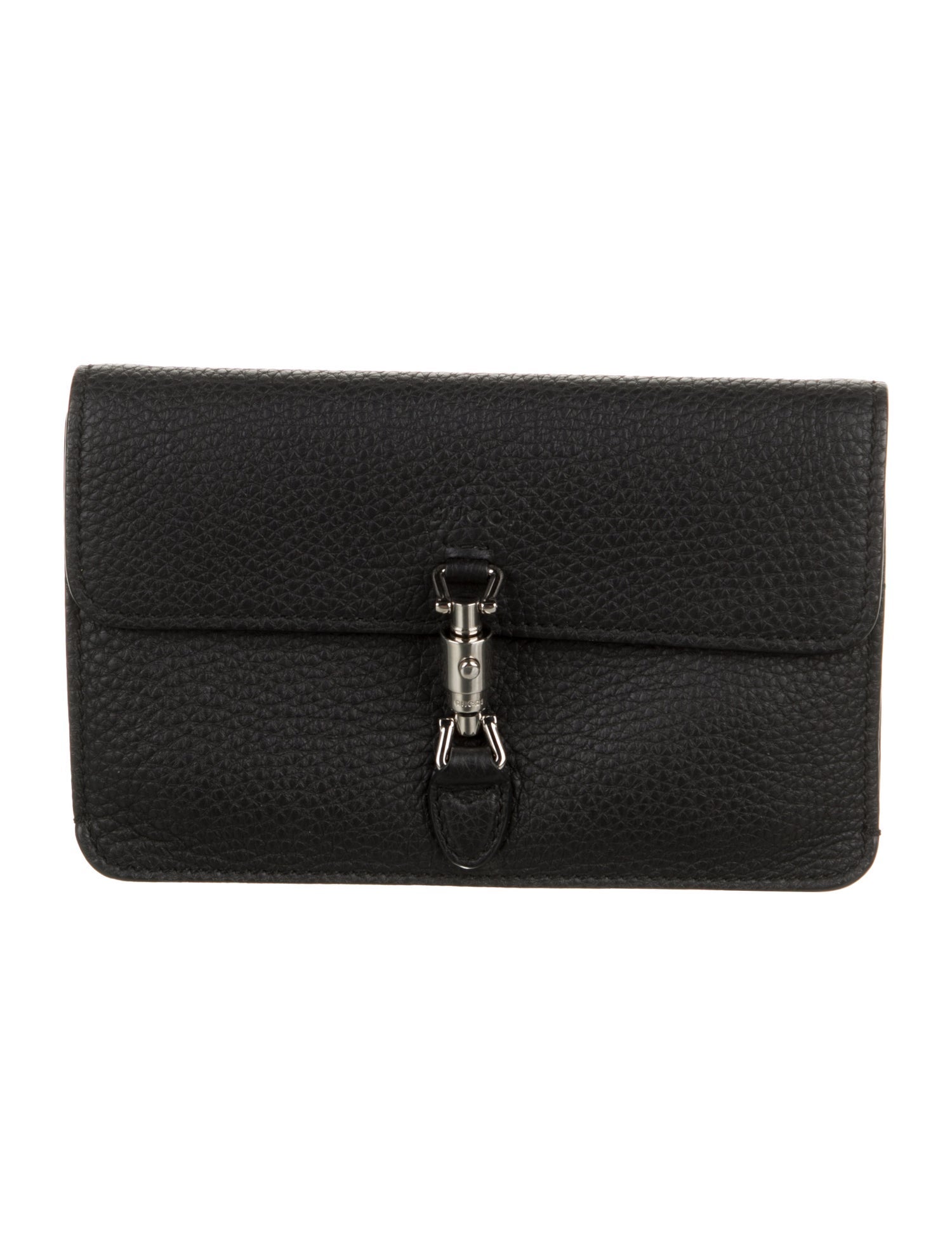 Gucci Piston Lock Accent Leather Wallet