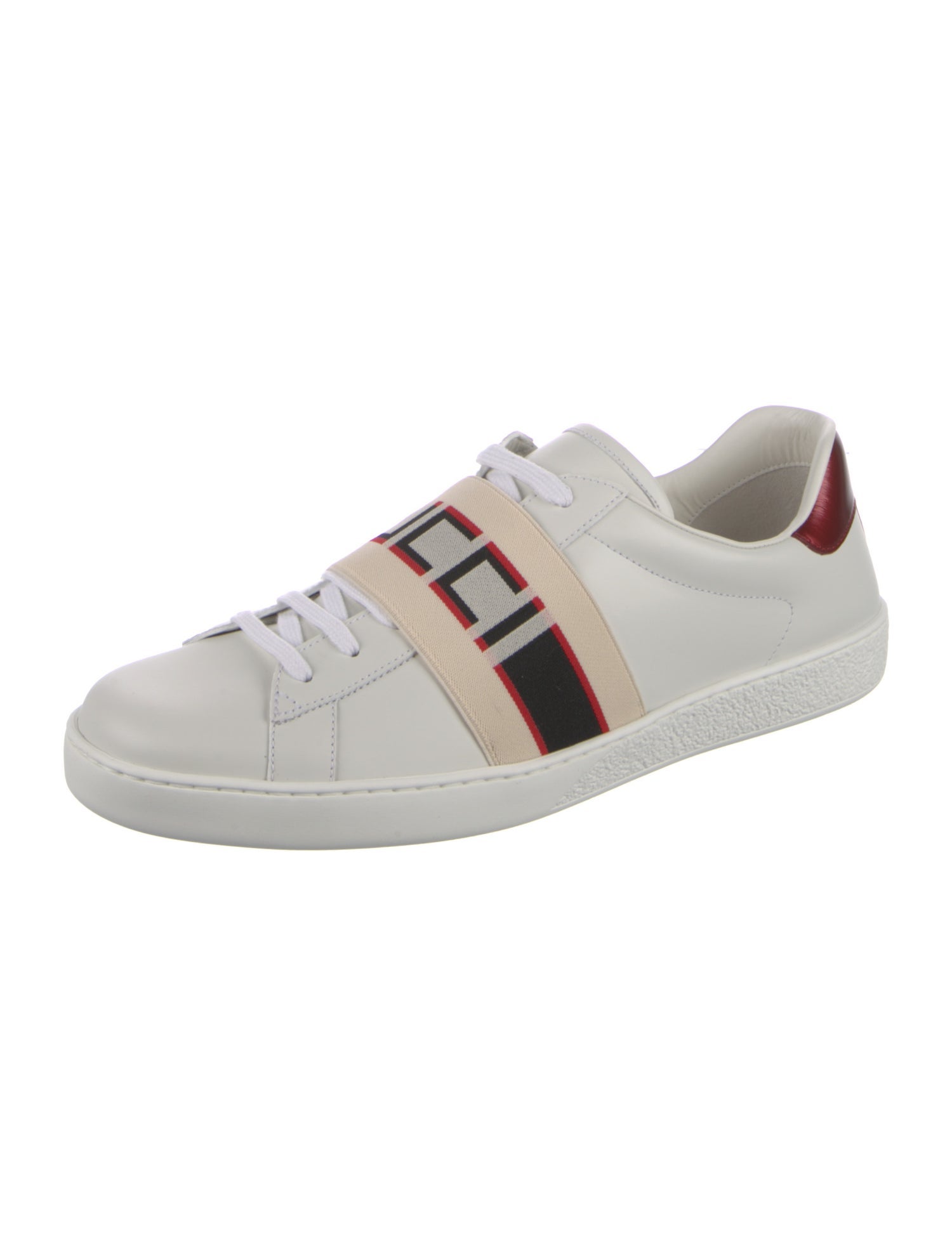 Gucci Leather Printed Sneakers w/ Tags