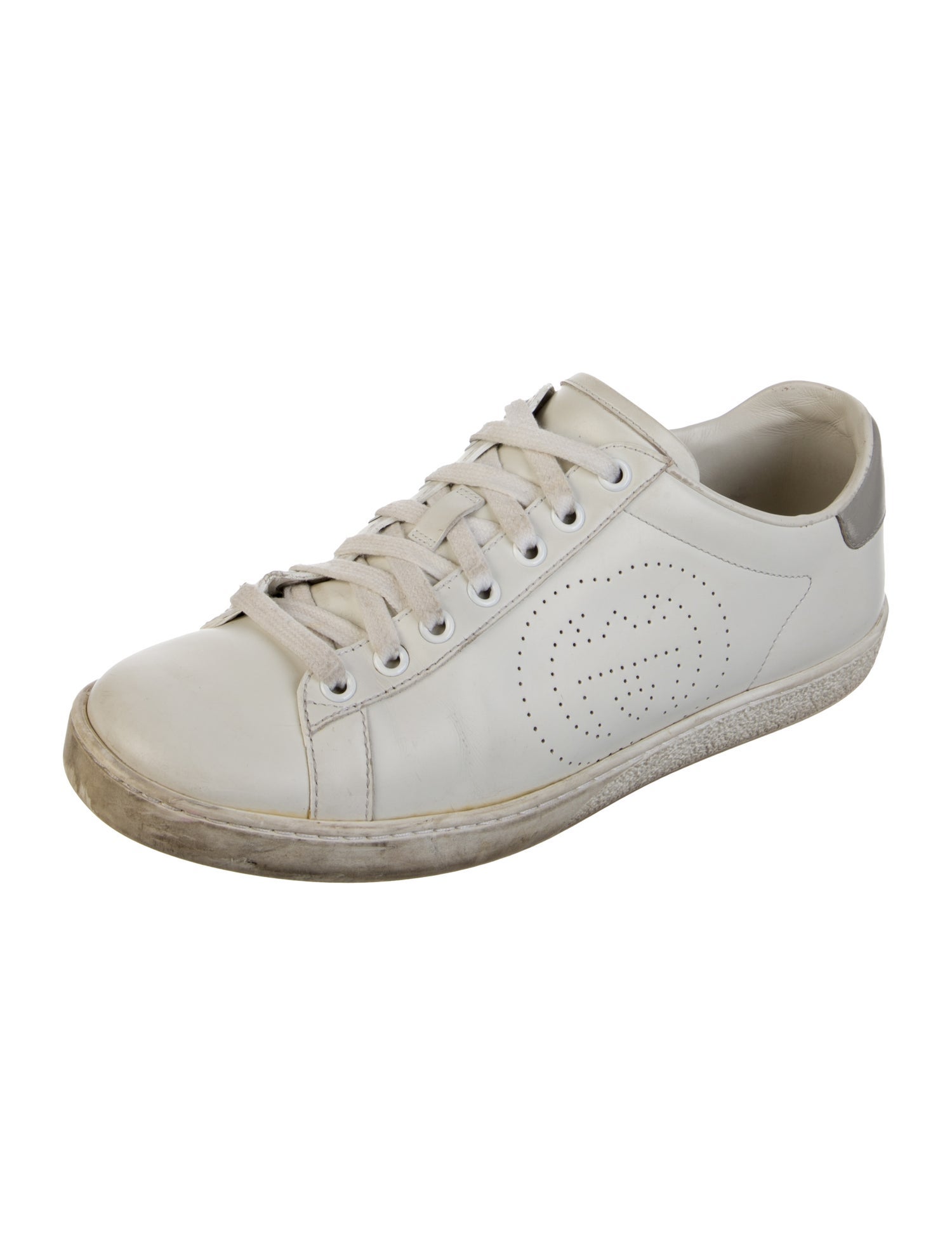 Gucci Interlocking G Logo Leather Sneakers