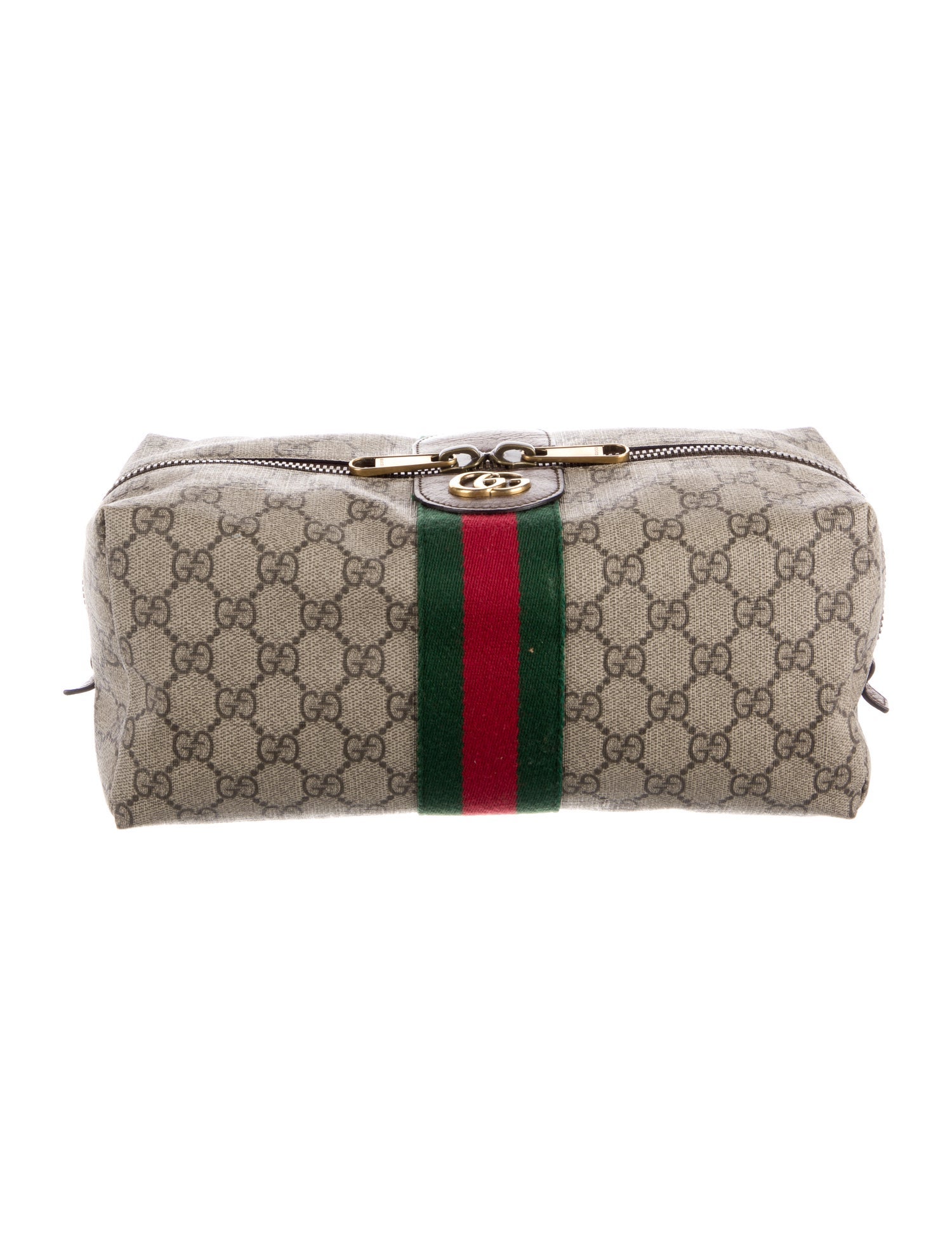 Gucci GG Supreme Web Accent Cosmetic Bag