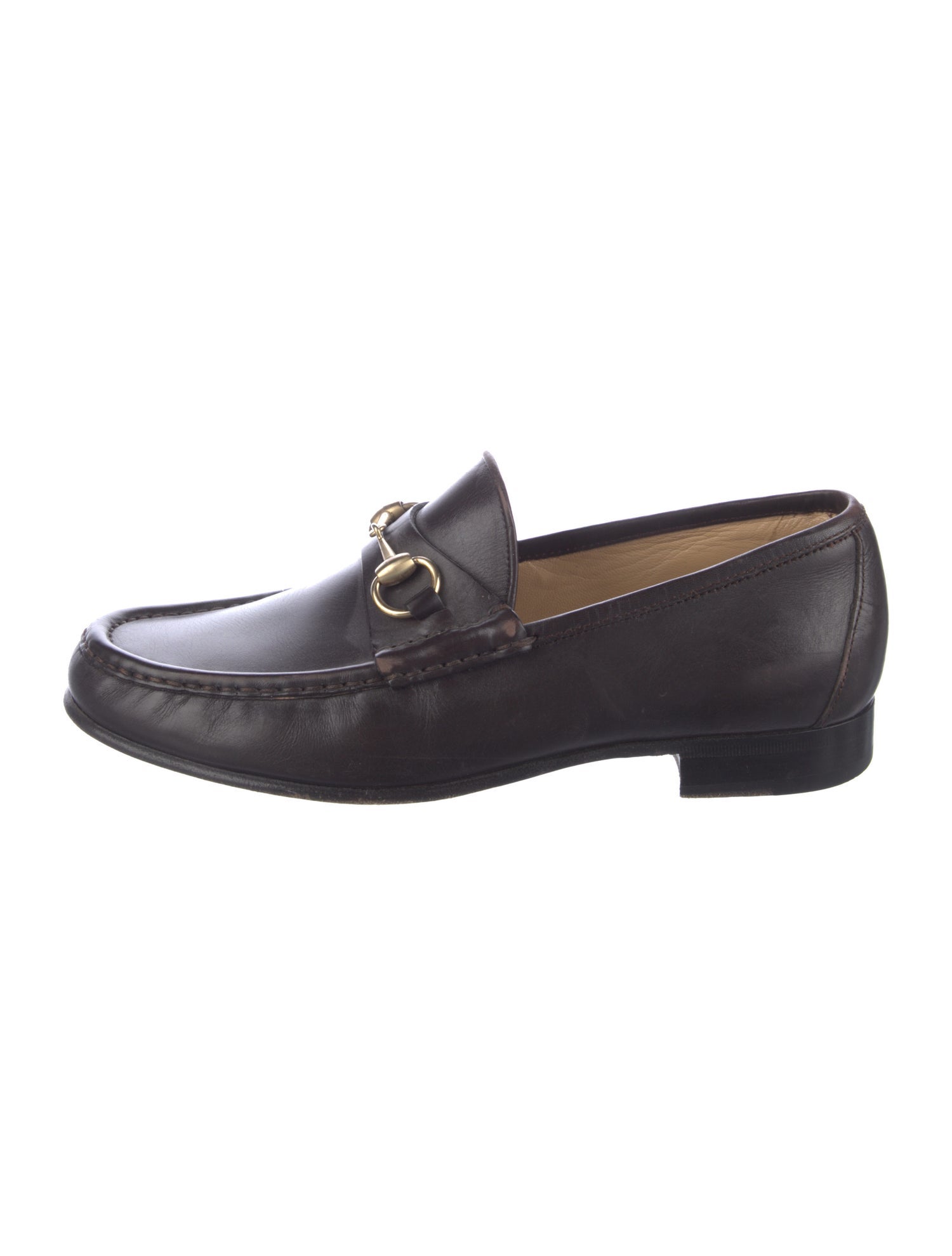 Gucci Vintage Horsebit Accent Dress Loafers