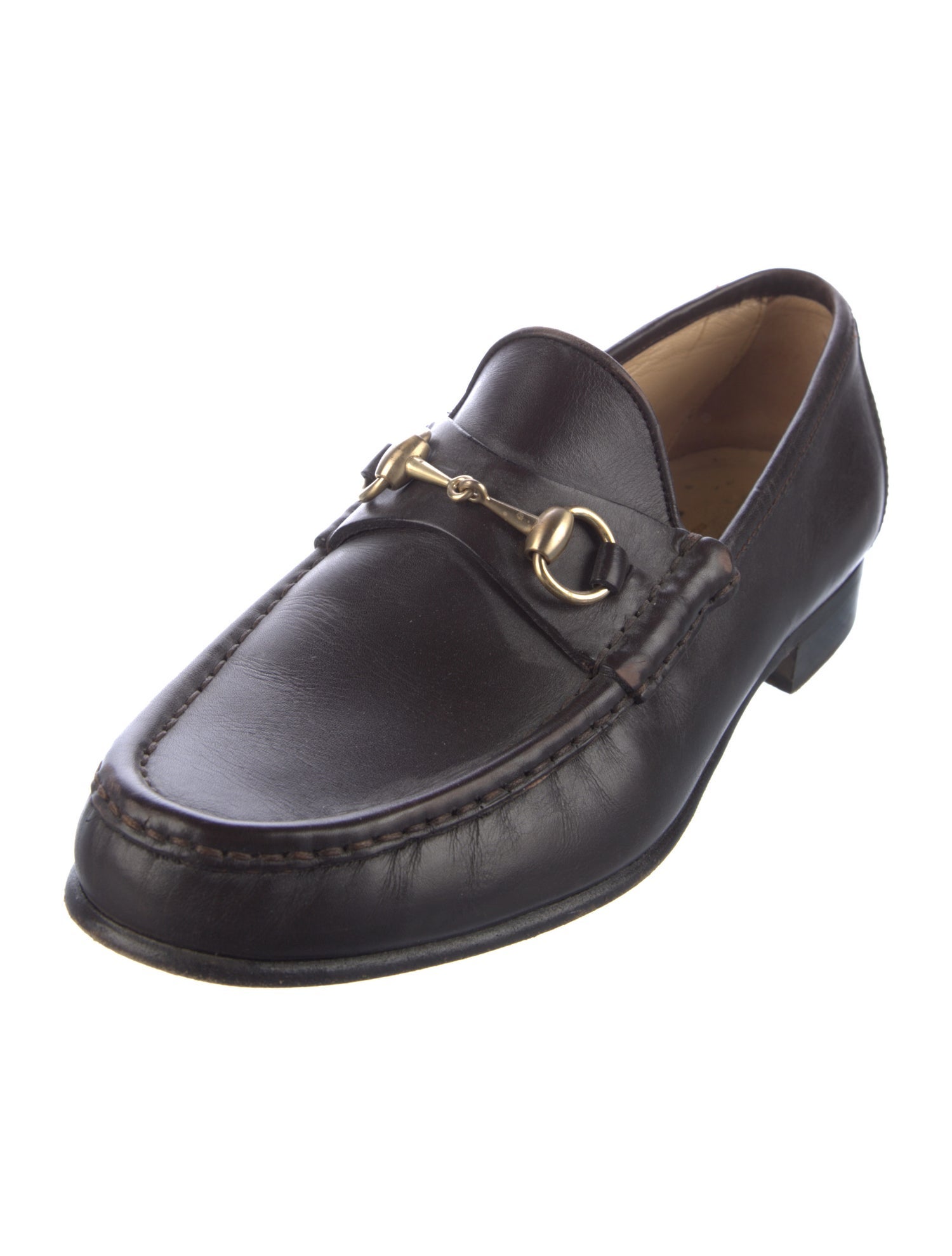Gucci Vintage Horsebit Accent Dress Loafers