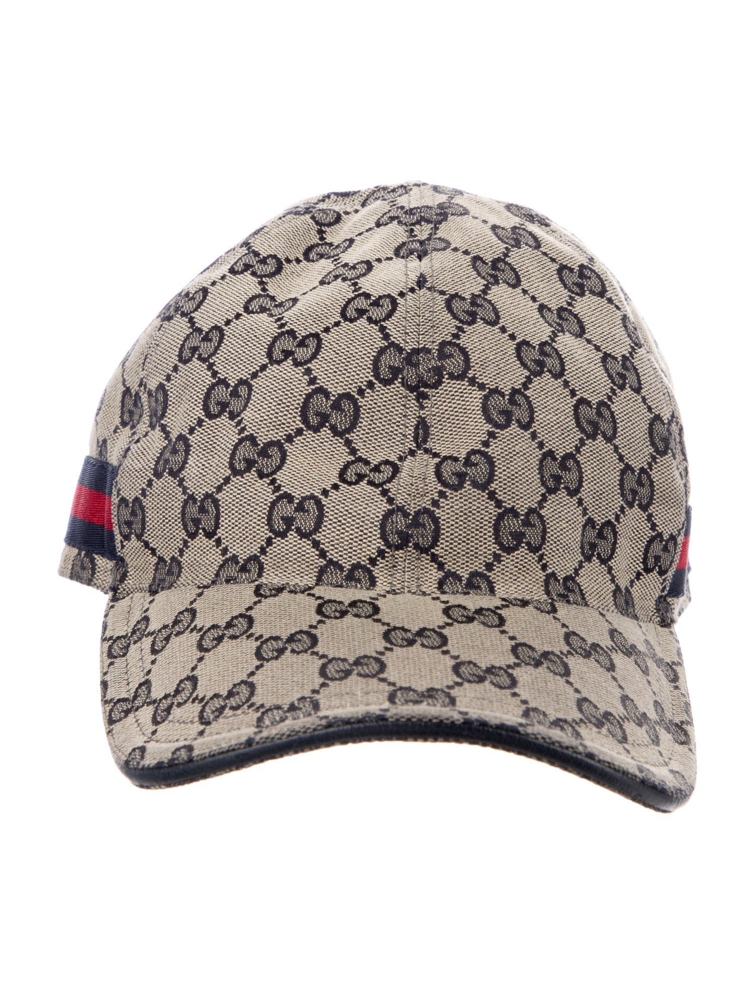 Gucci Leather Trim Baseball Hat